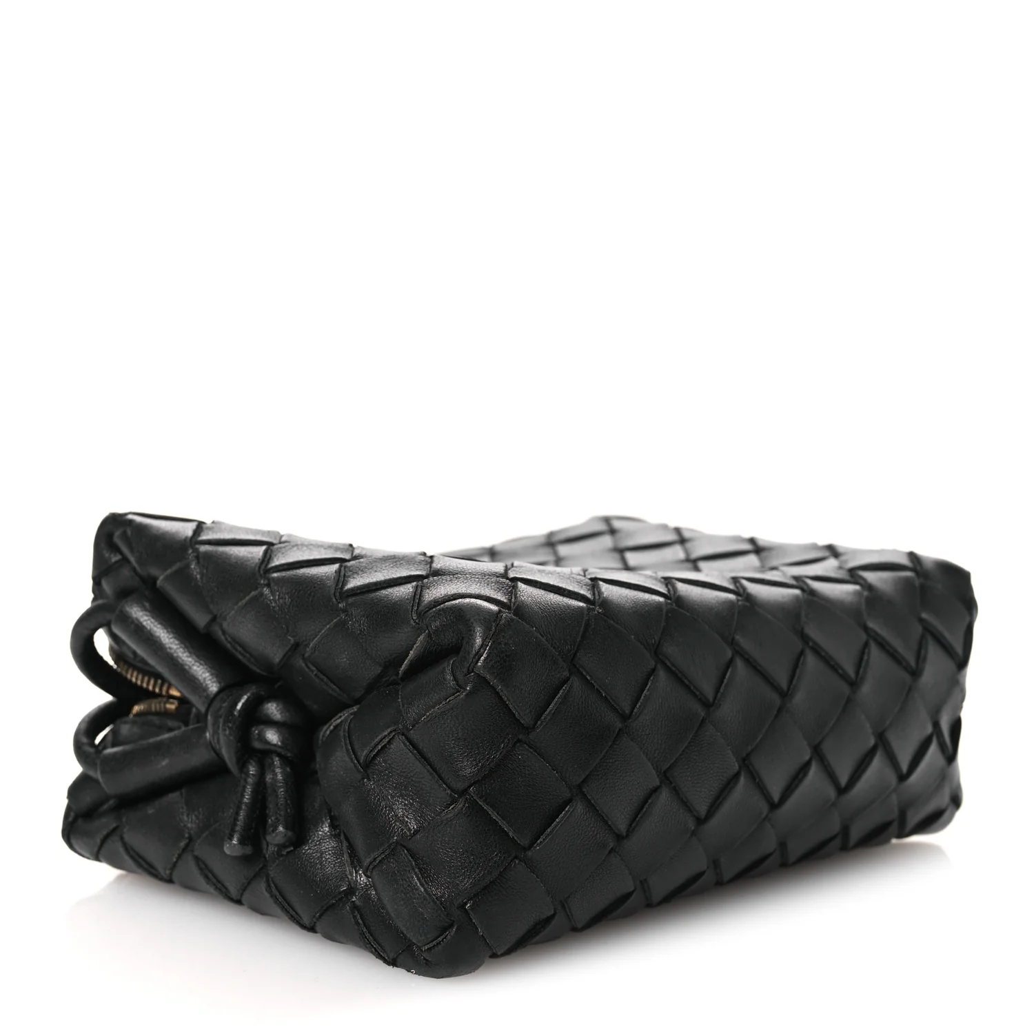 Nappa Intrecciato Mini Loop Camera Bag Black - Image 4