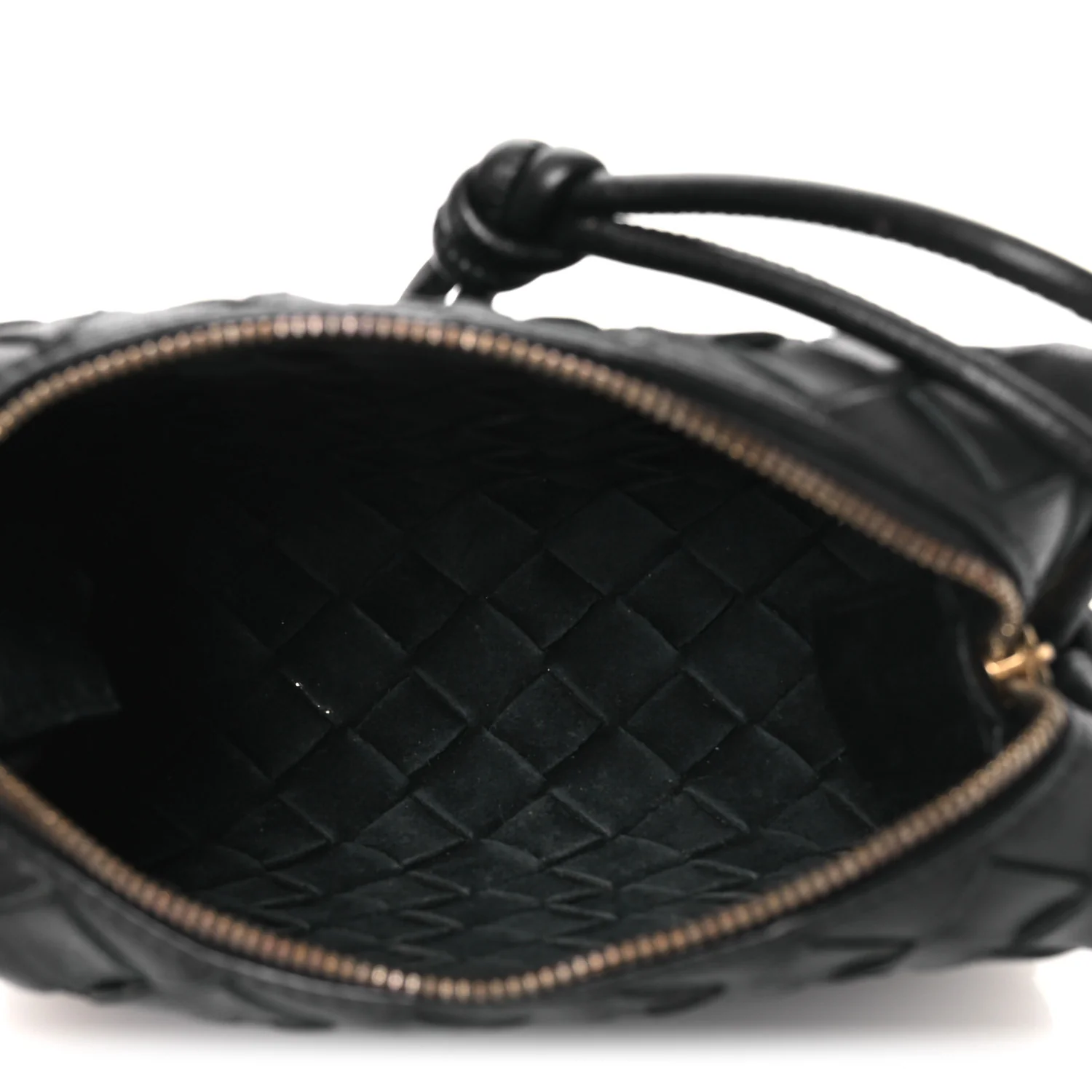 Nappa Intrecciato Mini Loop Camera Bag Black - Image 5
