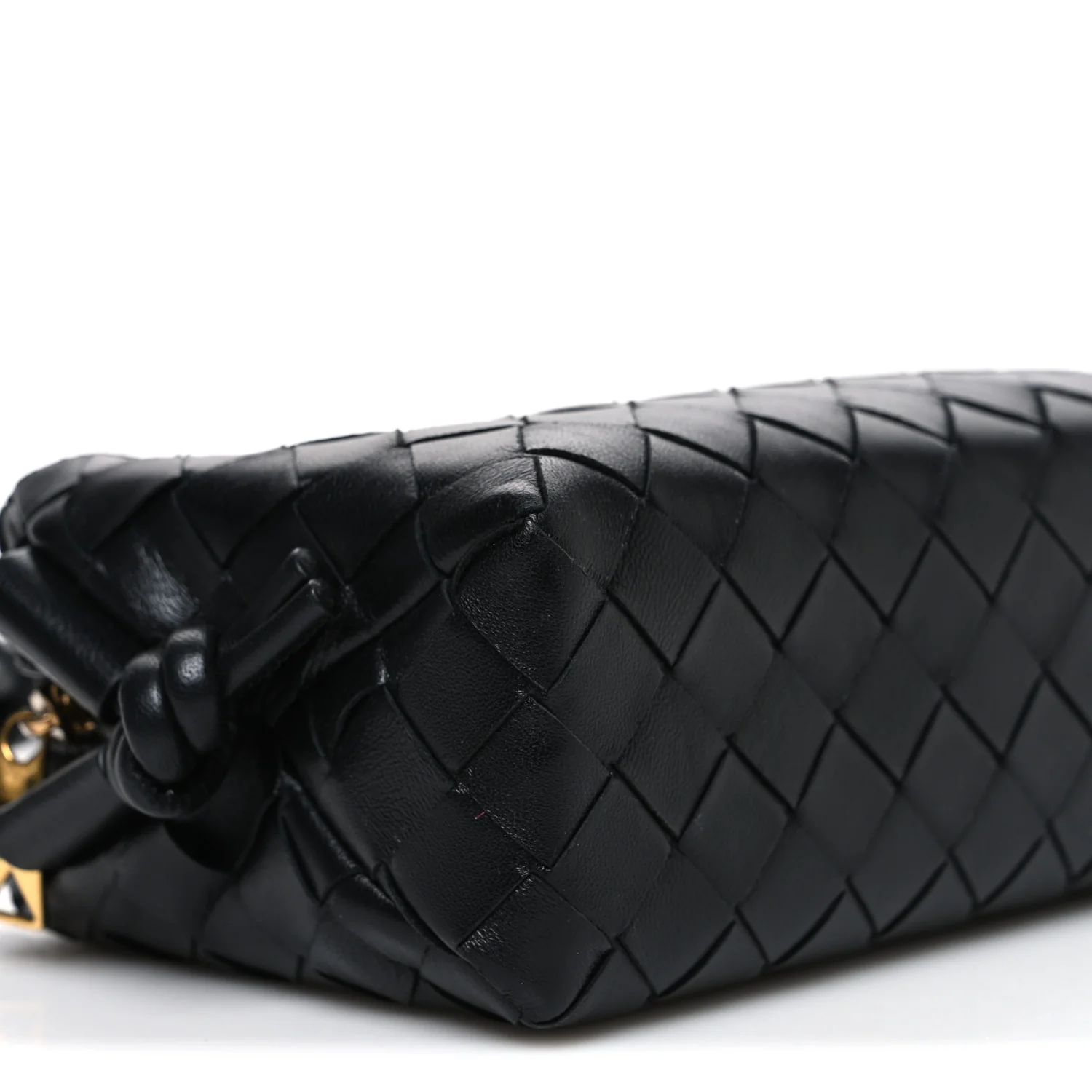 Nappa Intrecciato Mini Loop Camera Bag Black - Image 10