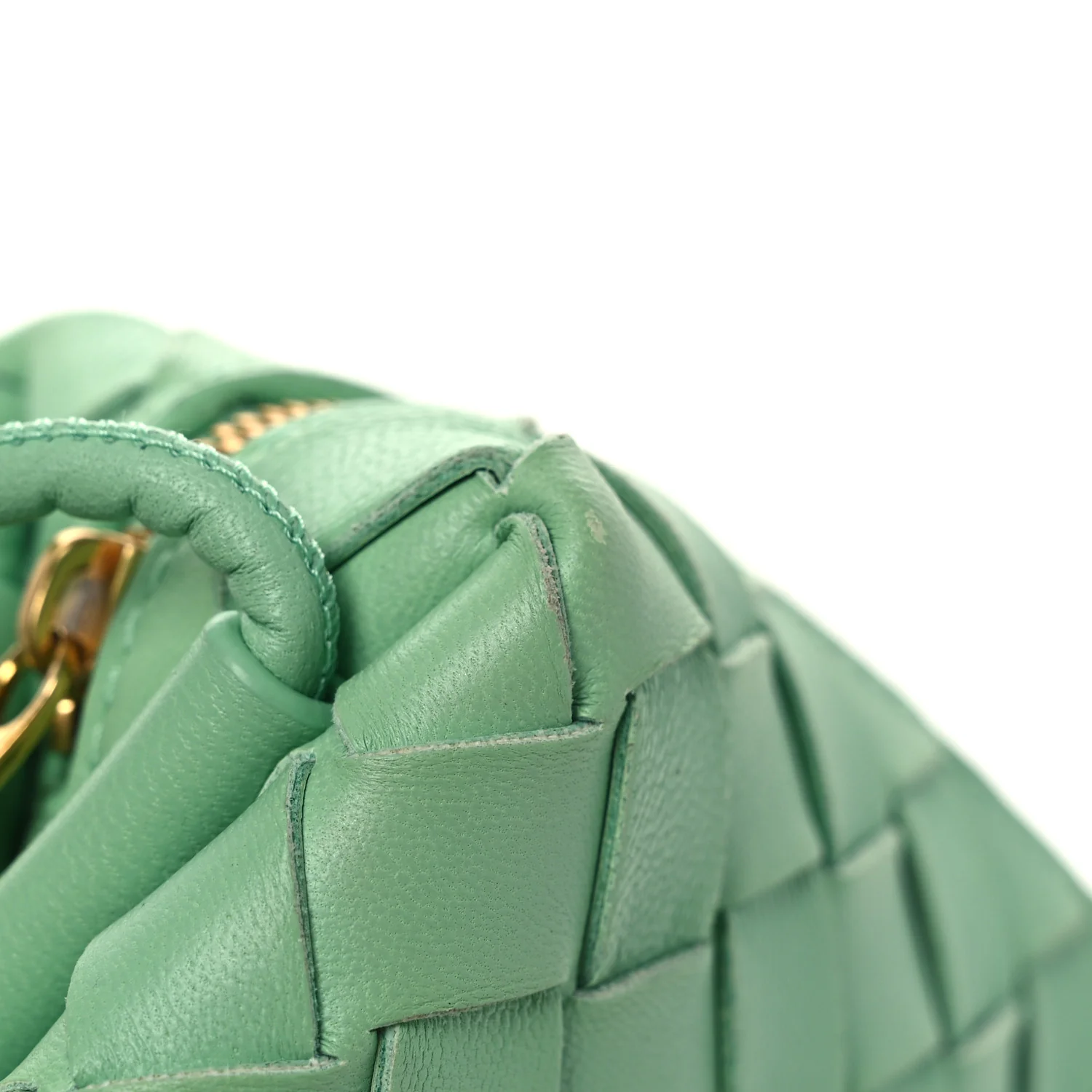 Nappa Intrecciato Mini Loop Camera Bag Siren - Image 11