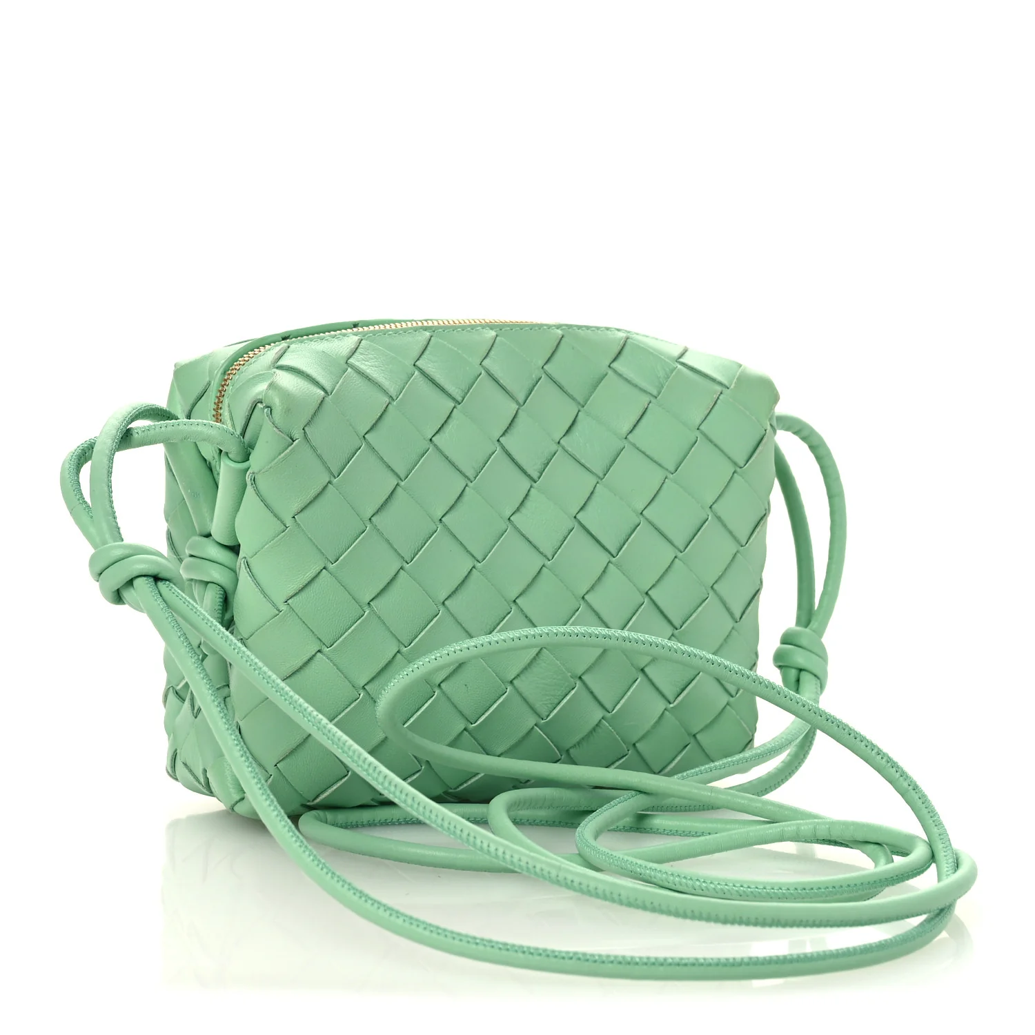 Nappa Intrecciato Mini Loop Camera Bag Siren - Image 3
