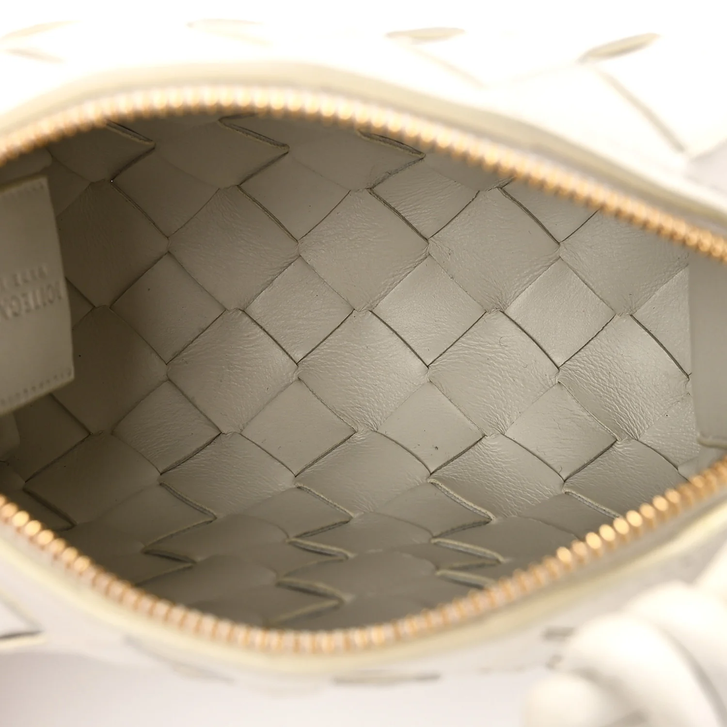 Nappa Intrecciato Mini Loop Camera Bag White - Image 5