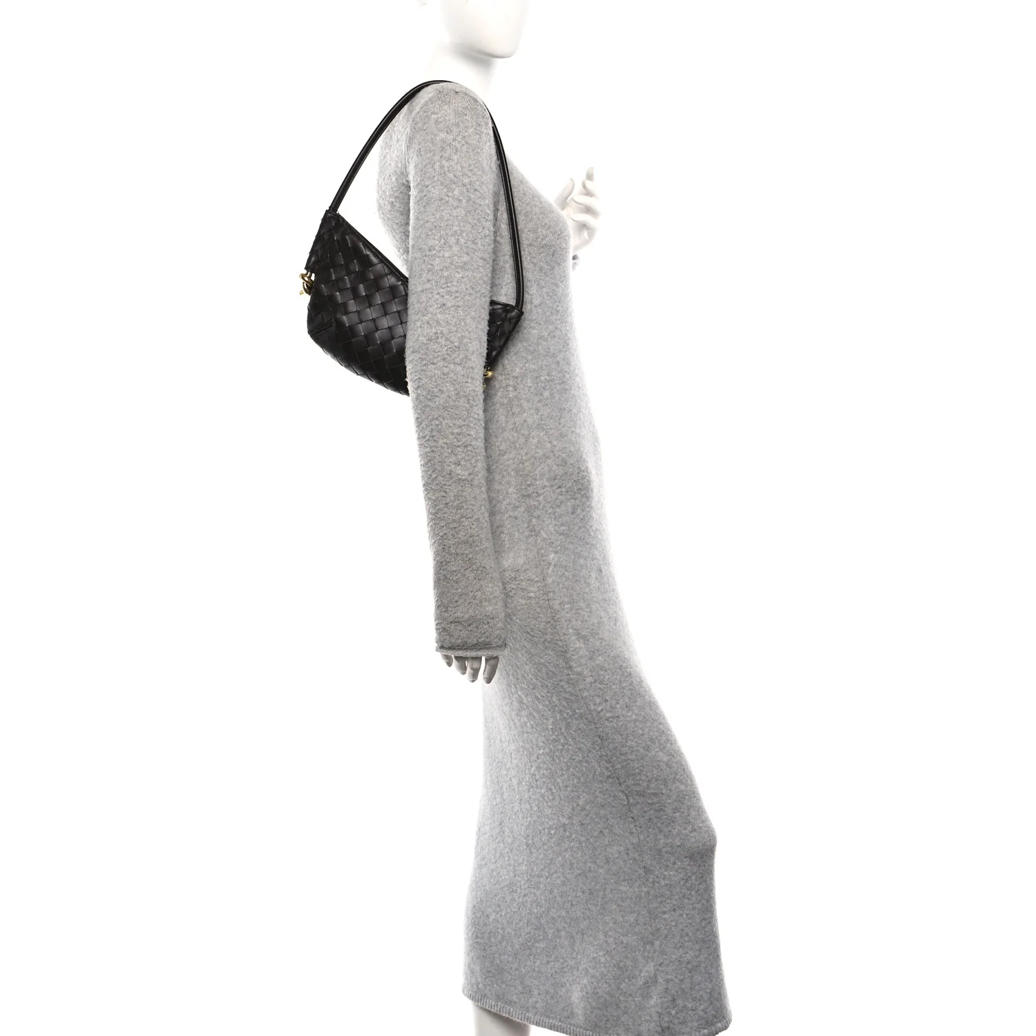 Nappa Intrecciato Mini Solstice Shoulder Bag Fondant - Image 2