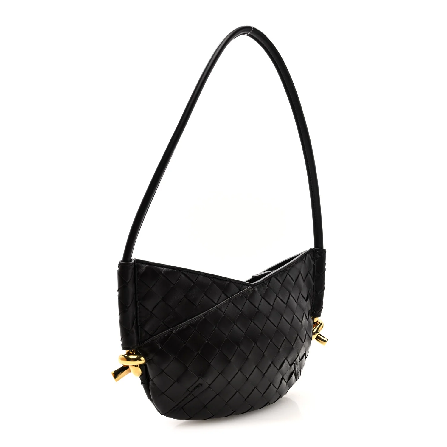 Nappa Intrecciato Mini Solstice Shoulder Bag Fondant - Image 3