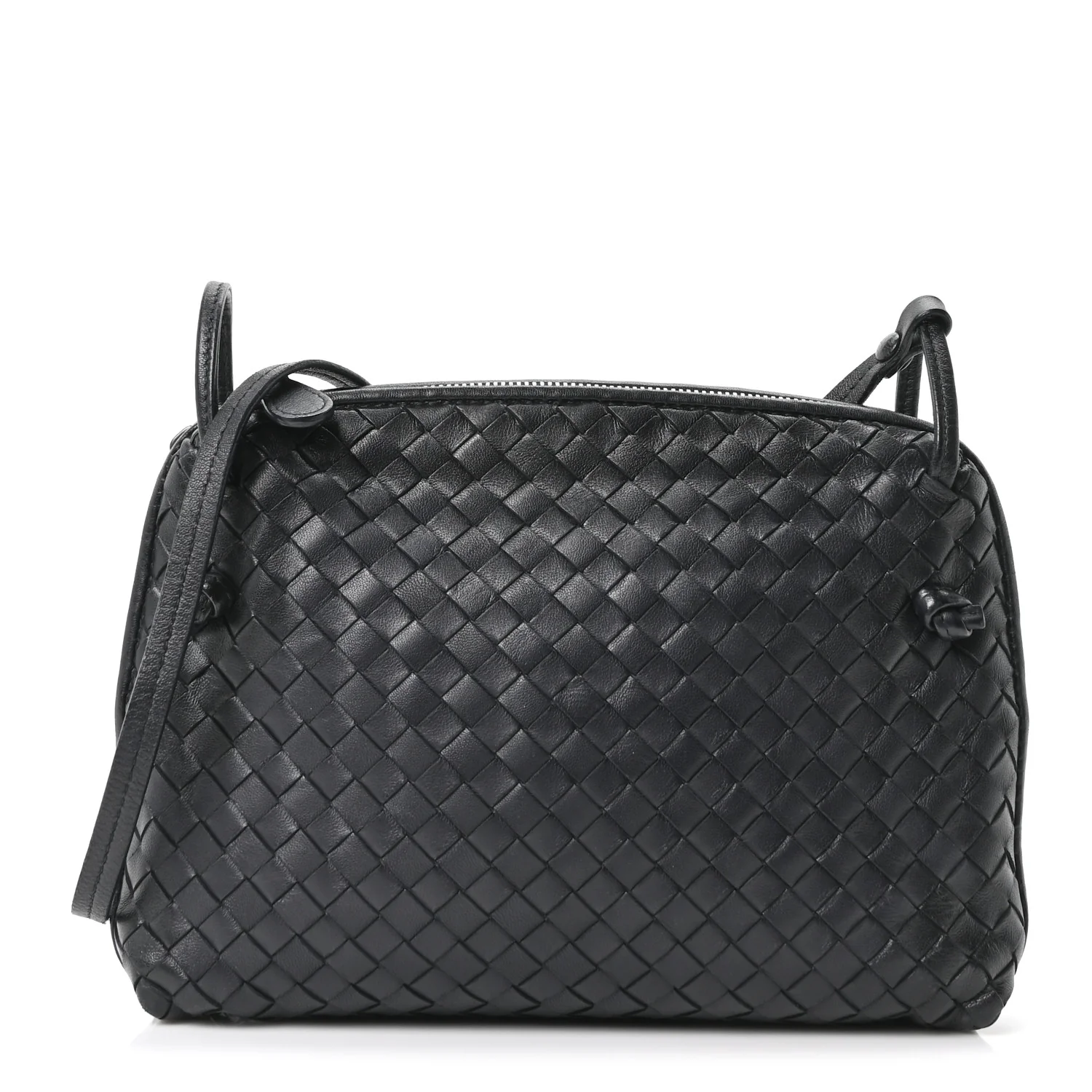 Nappa Intrecciato Nodini Bag Black