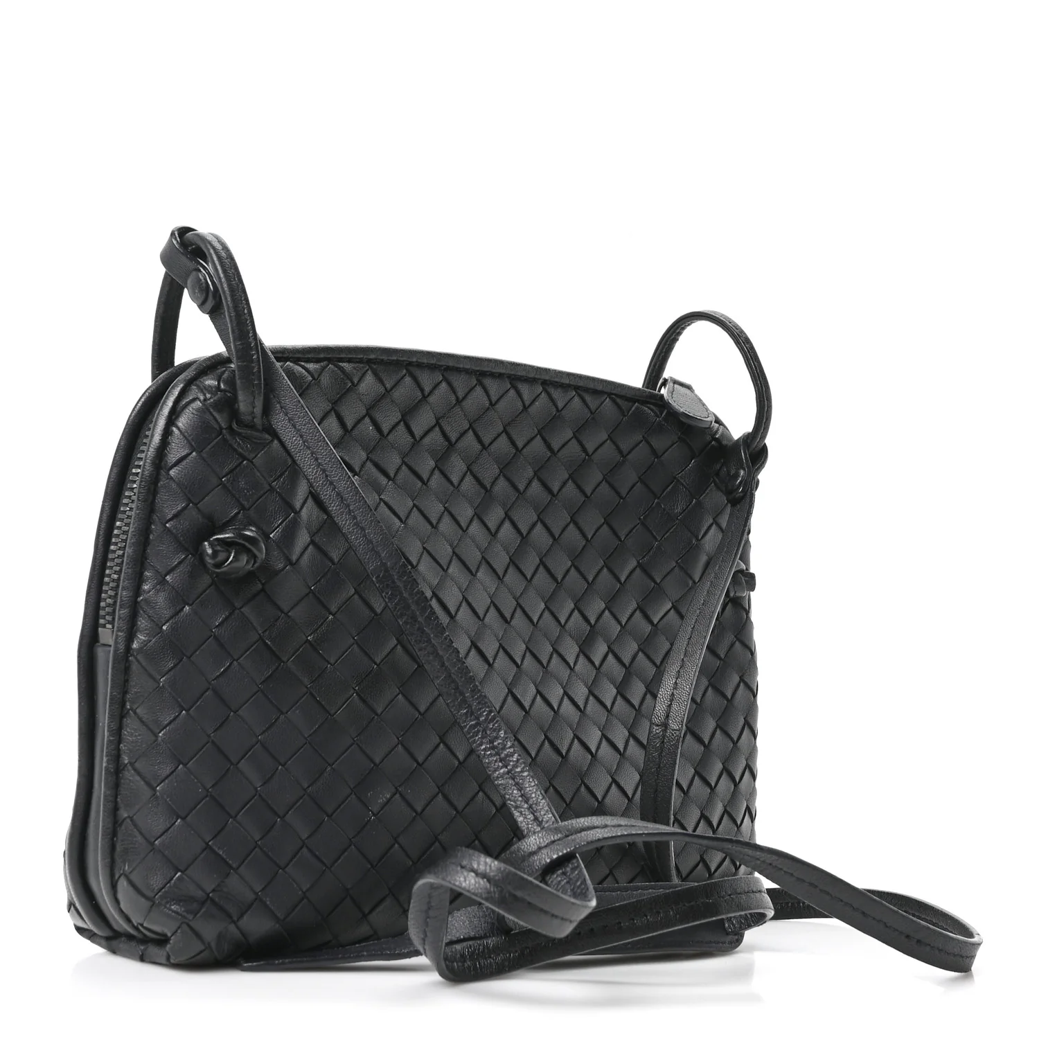 Nappa Intrecciato Nodini Bag Black - Image 2