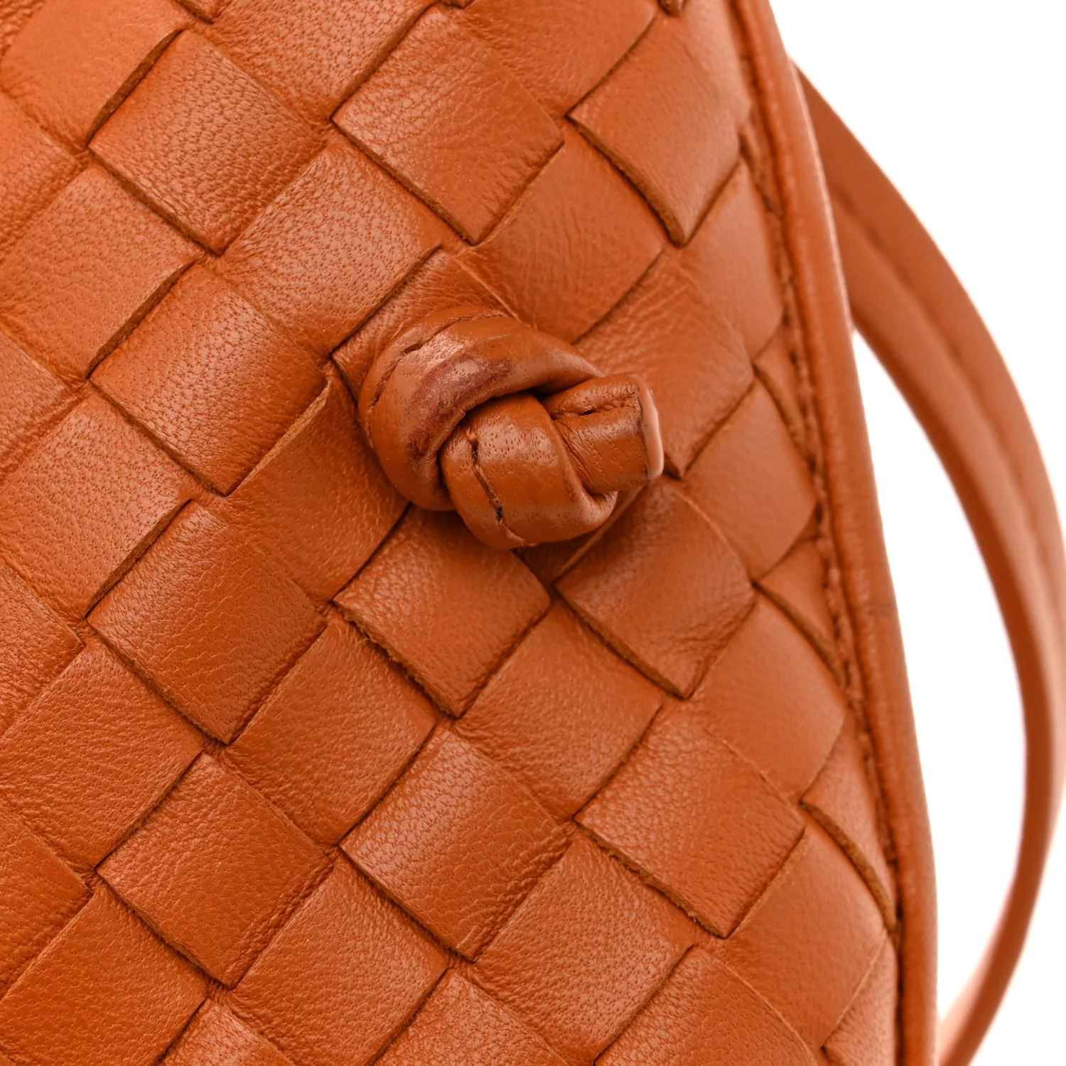 Nappa Intrecciato Nodini Crossbody Messenger Noce - Image 13