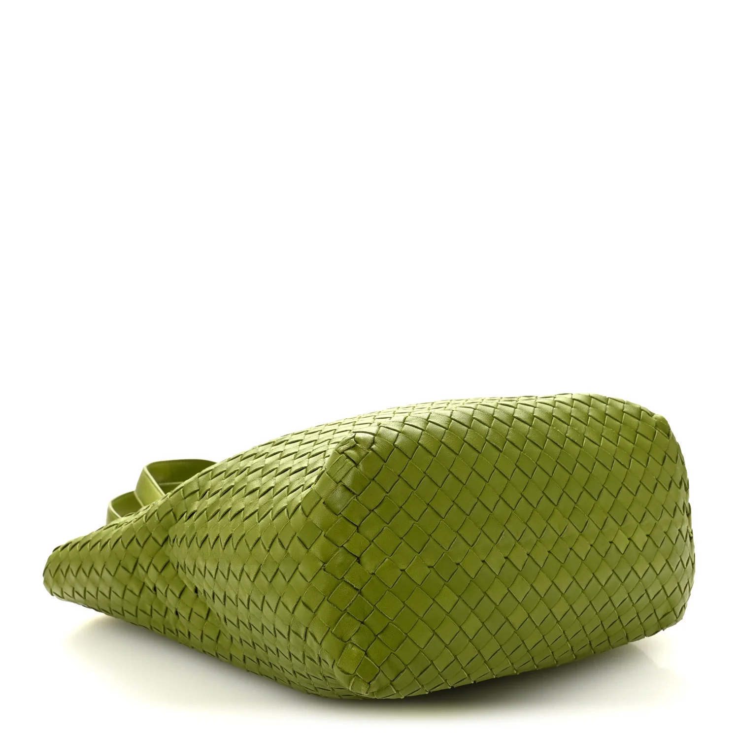 Nappa Intrecciato Shopper Tote Kiwi - Image 4