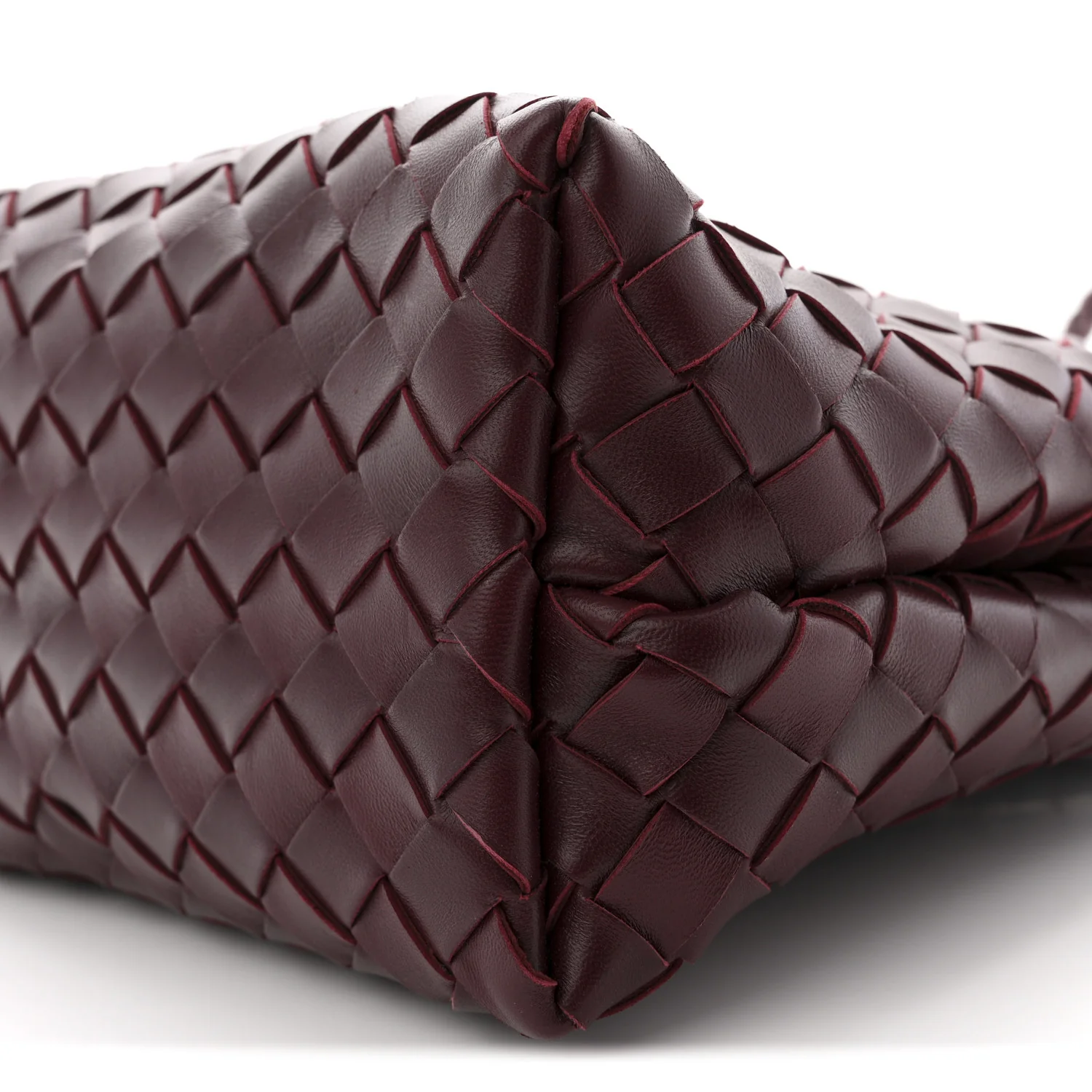 Nappa Intrecciato Small Andiamo Shoulder Bag Barolo - Image 8