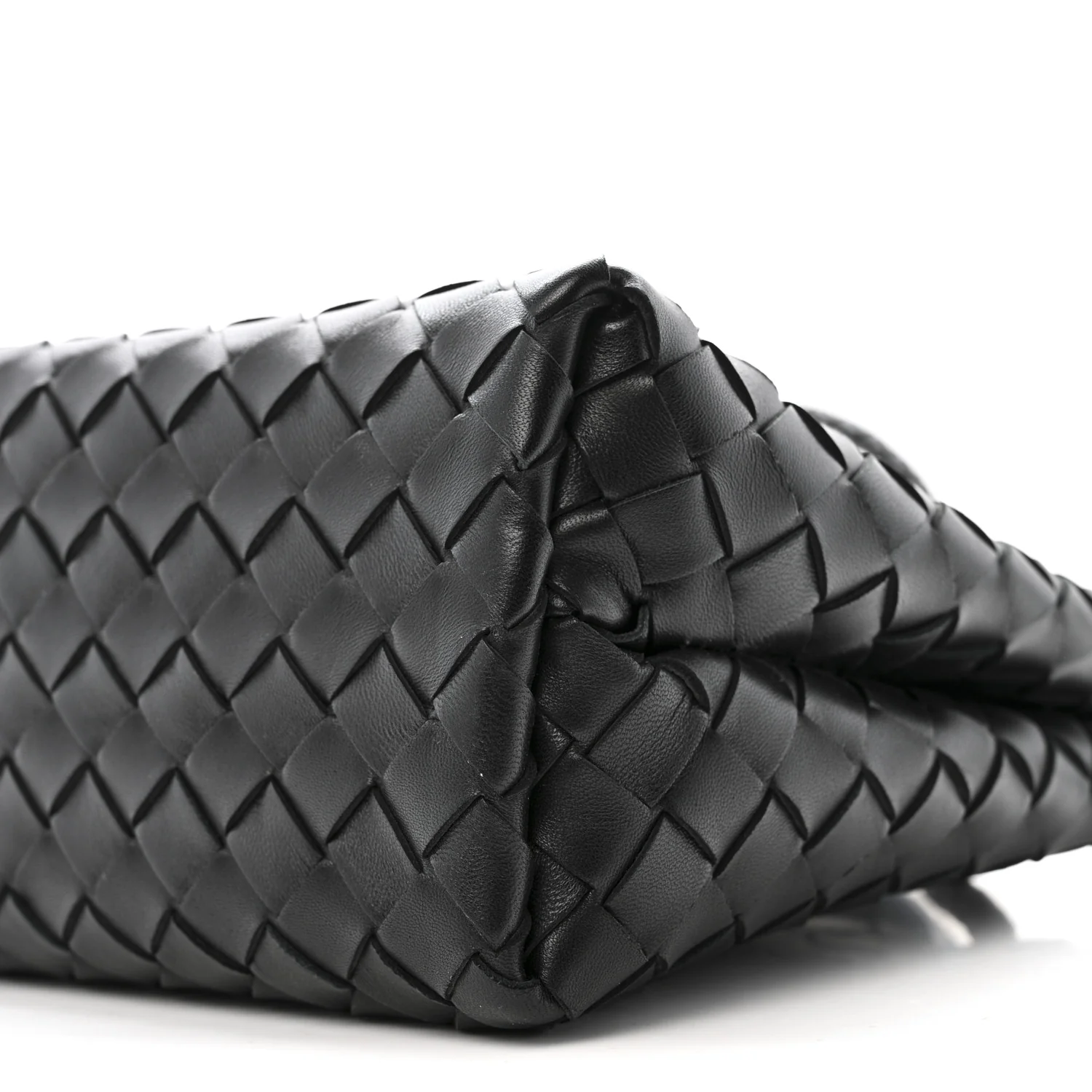 Nappa Intrecciato Small Andiamo Shoulder Bag Black - Image 10