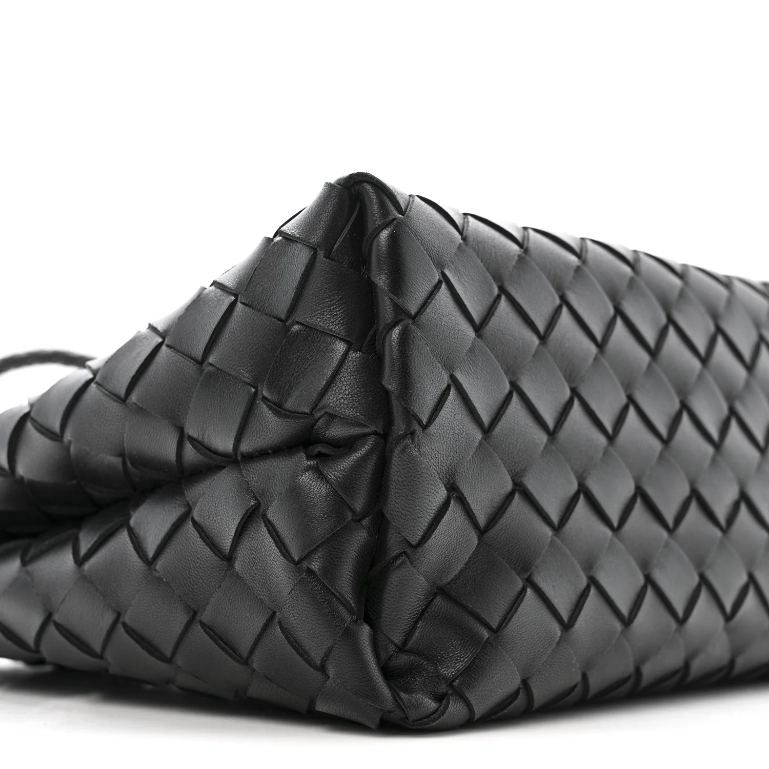 Nappa Intrecciato Small Andiamo Shoulder Bag Black - Image 9