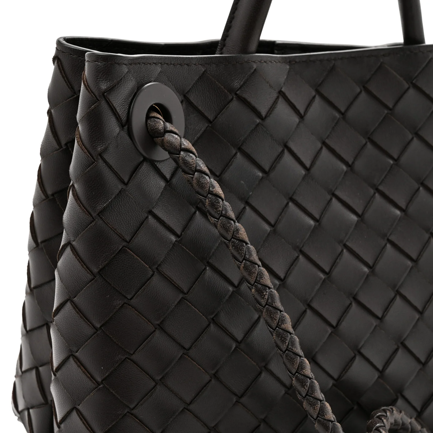 Nappa Intrecciato Small Andiamo Shoulder Bag Fondant - Image 13