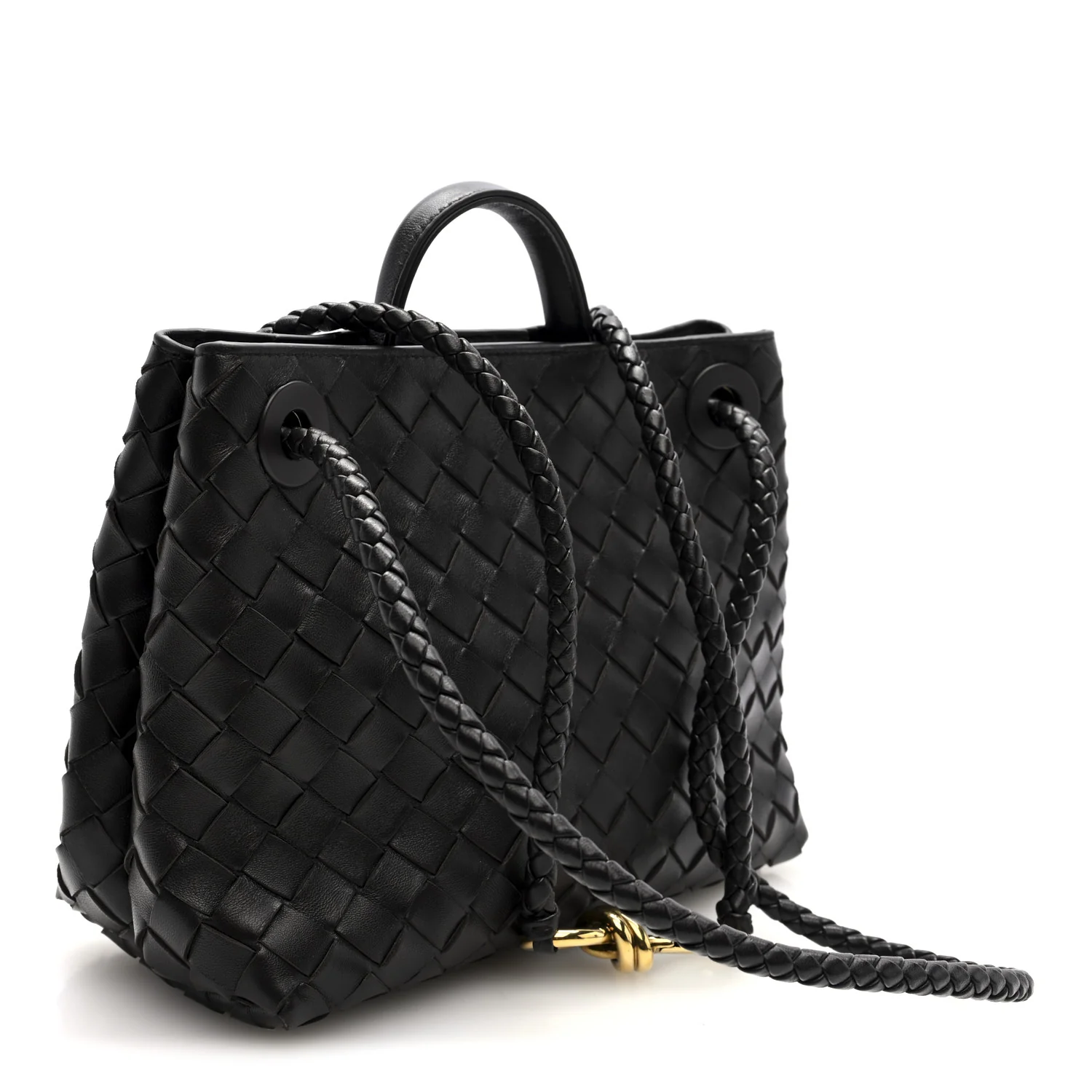 Nappa Intrecciato Small Andiamo Shoulder Bag Fondant - Image 3