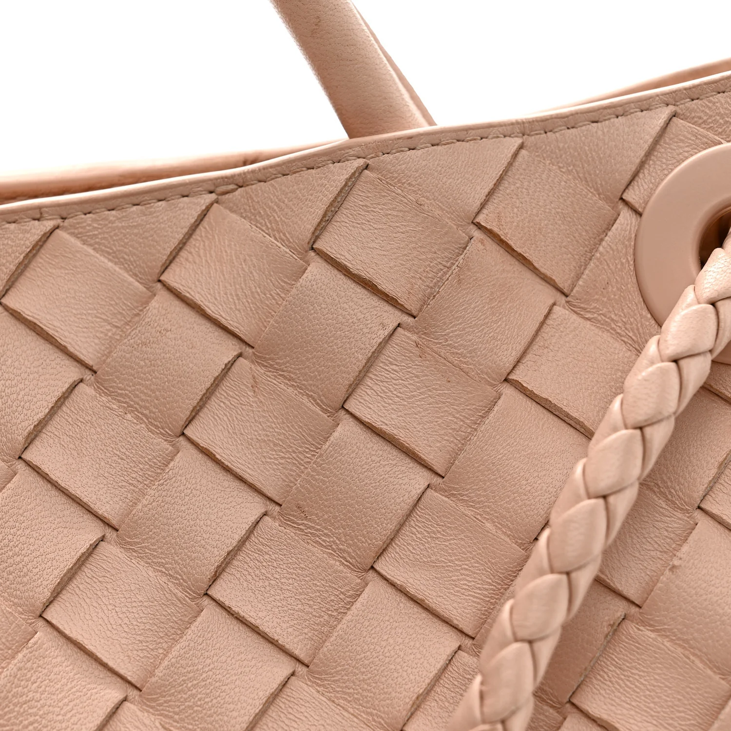 Nappa Intrecciato Small Andiamo Shoulder Bag Lotus - Image 16