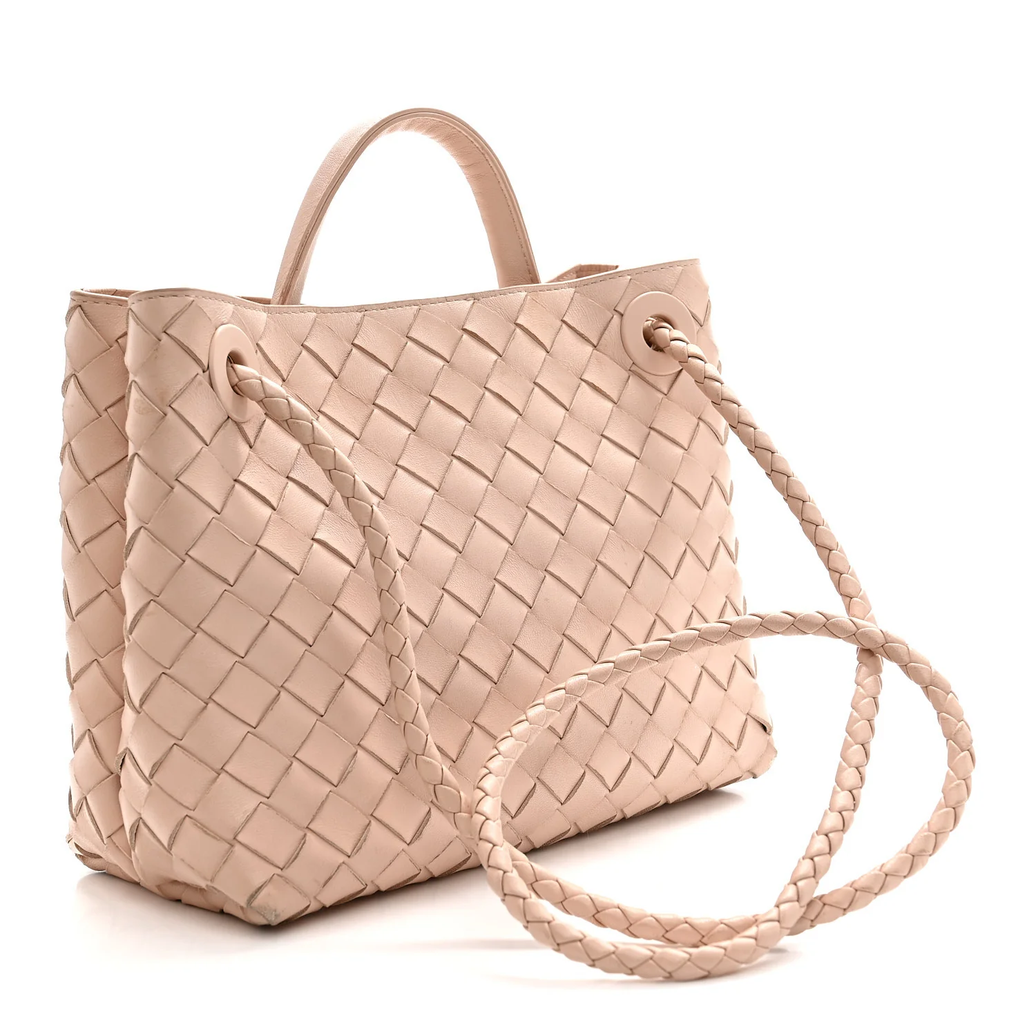 Nappa Intrecciato Small Andiamo Shoulder Bag Lotus - Image 3
