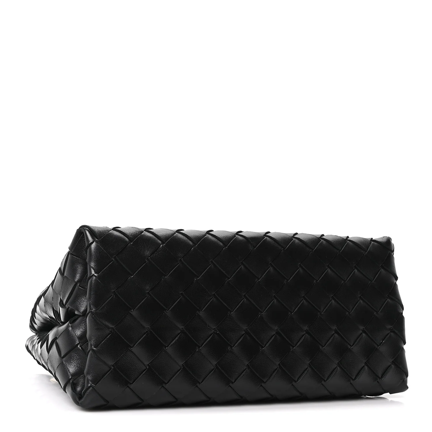 Nappa Intrecciato Small Andiamo With Chain Shoulder Bag Black - Image 4