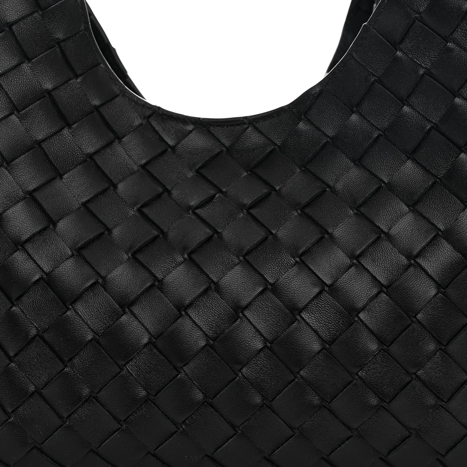 Nappa Intrecciato Small Campana Shoulder Bag Black - Image 7