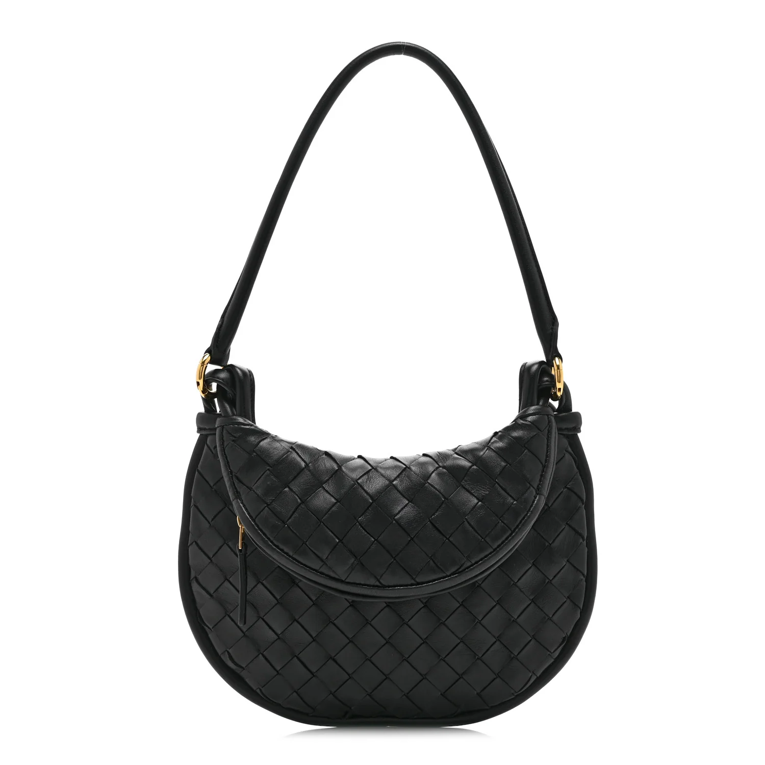 Nappa Intrecciato Small Gemelli Black