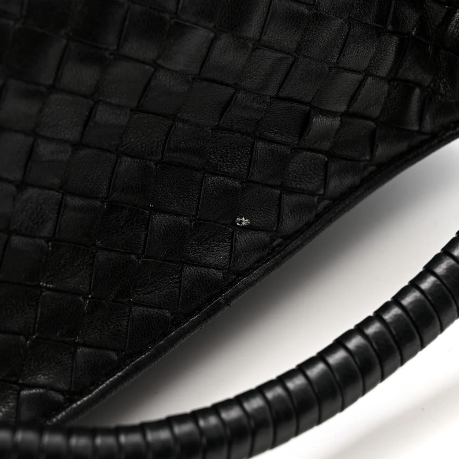 Nappa Intrecciato Small Hobo Shoulder Bag Black - Image 11
