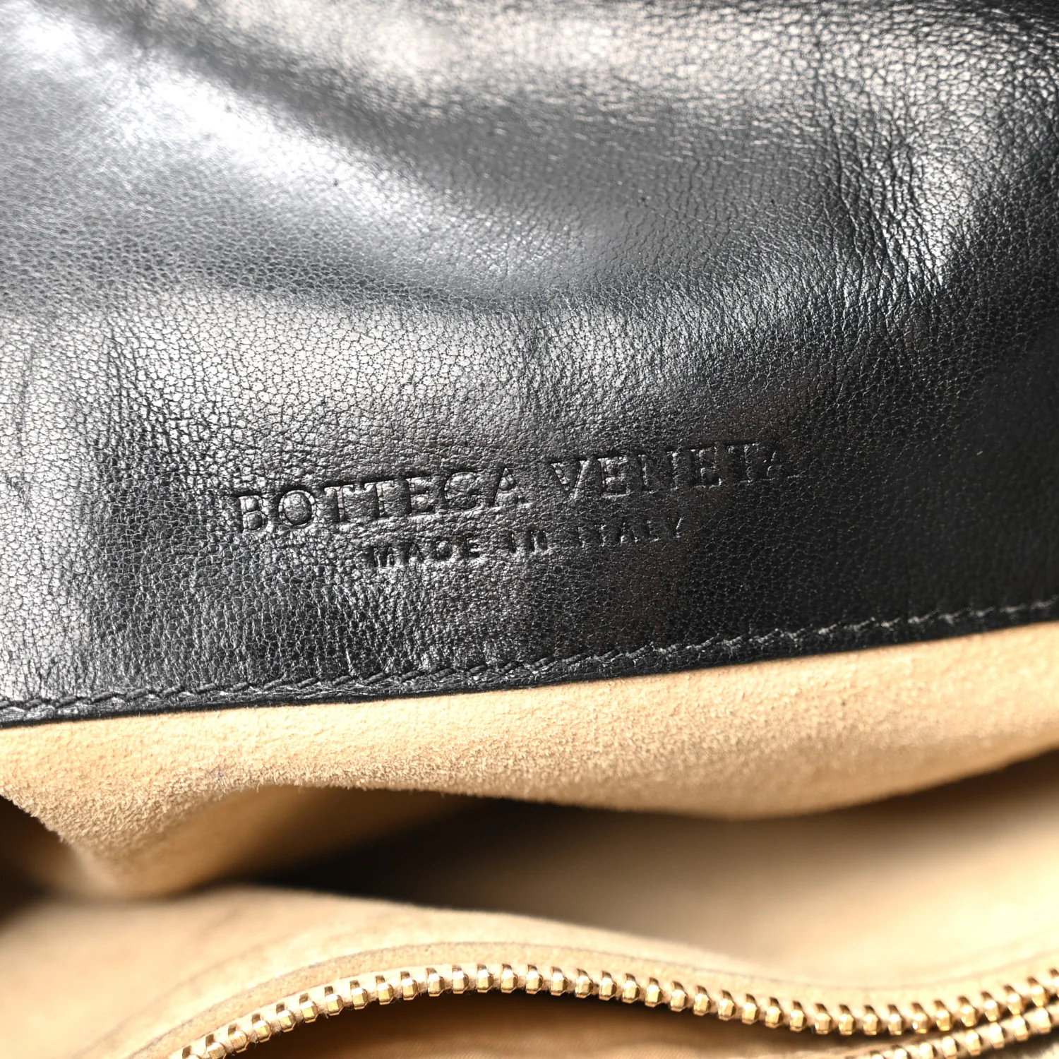 Nappa Intrecciato Small Hobo Shoulder Bag Black - Image 6