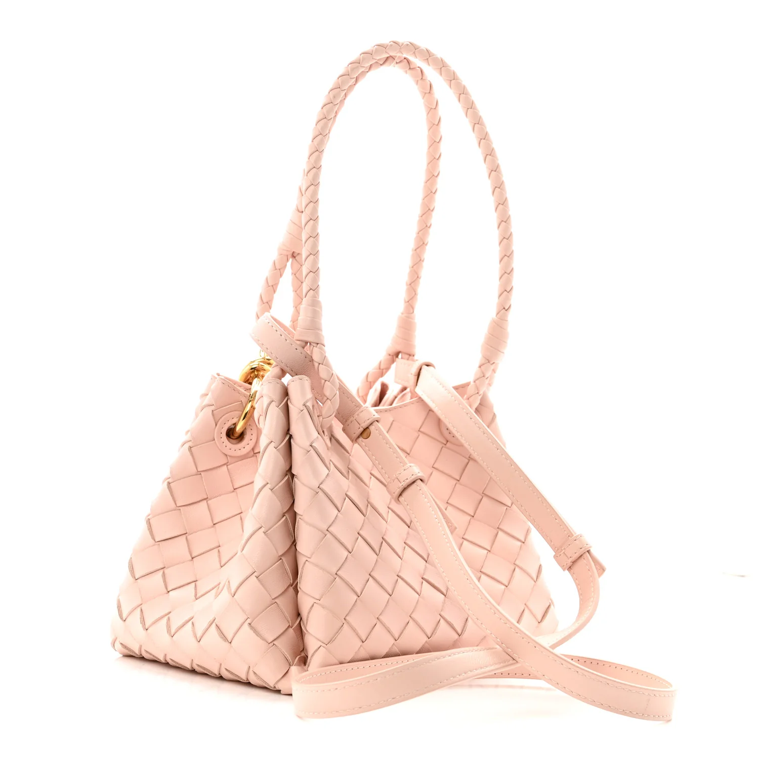 Nappa Intrecciato Small Parachute Shoulder Bag Cameo - Image 3