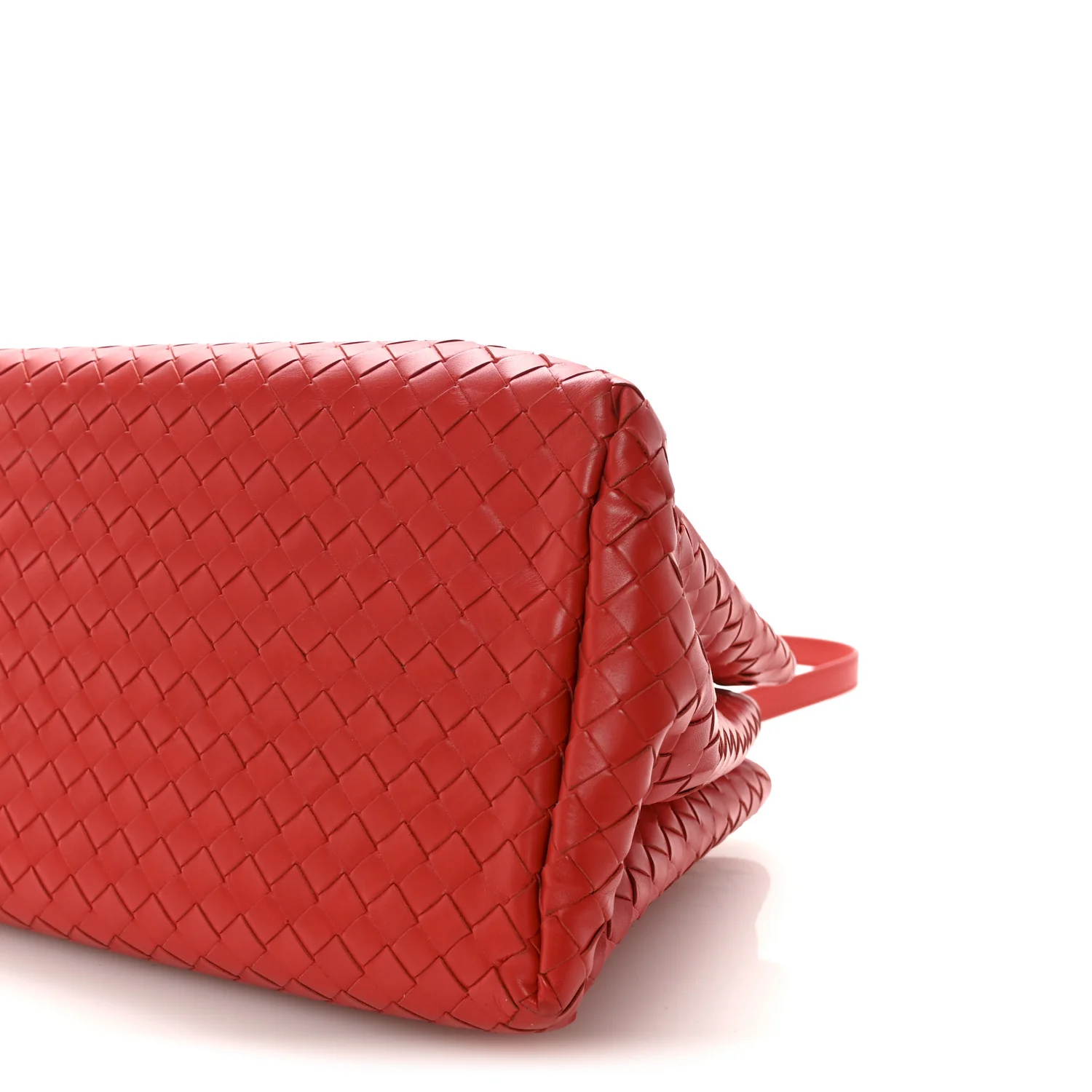 Nappa Intrecciato Small Roma Tote Red - Image 9