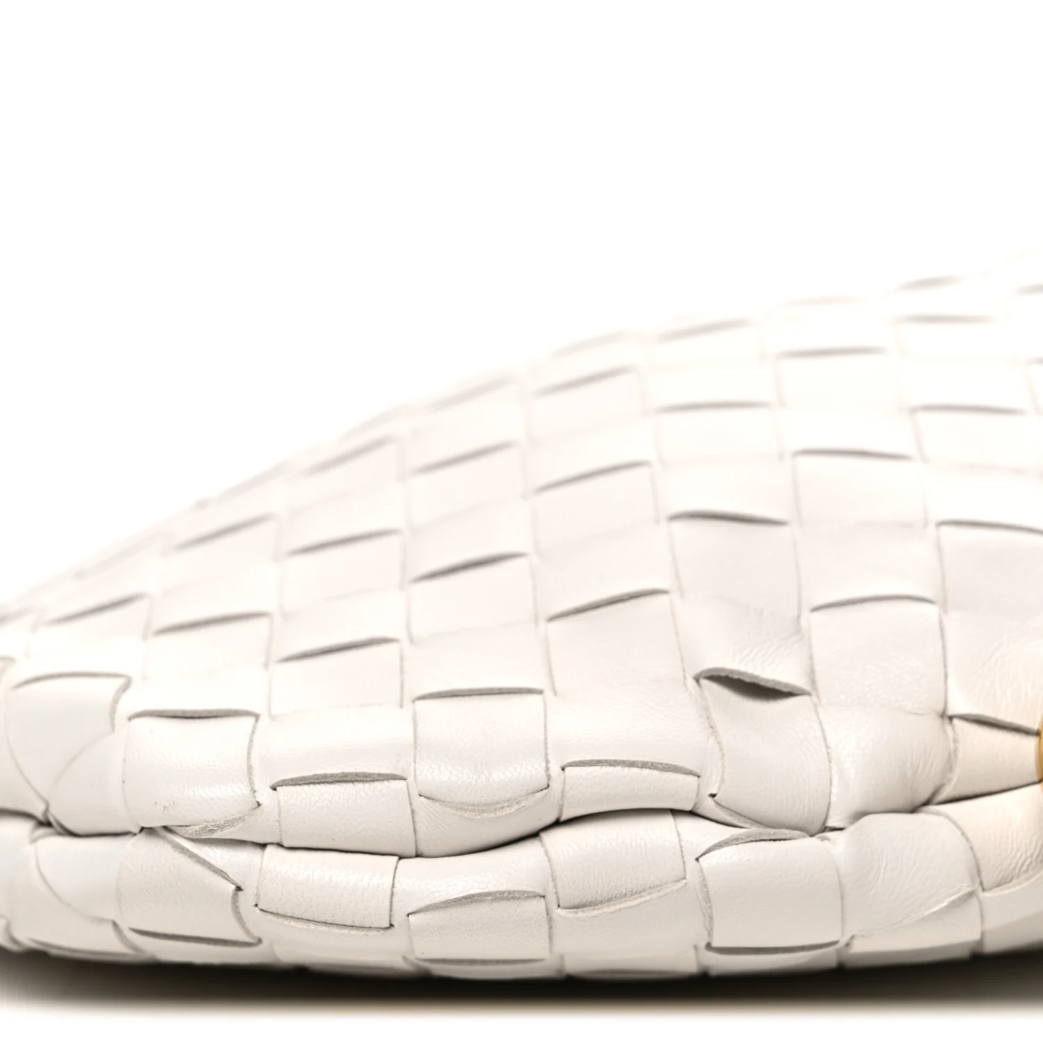 Nappa Intrecciato Small Solstice Hobo White - Image 11