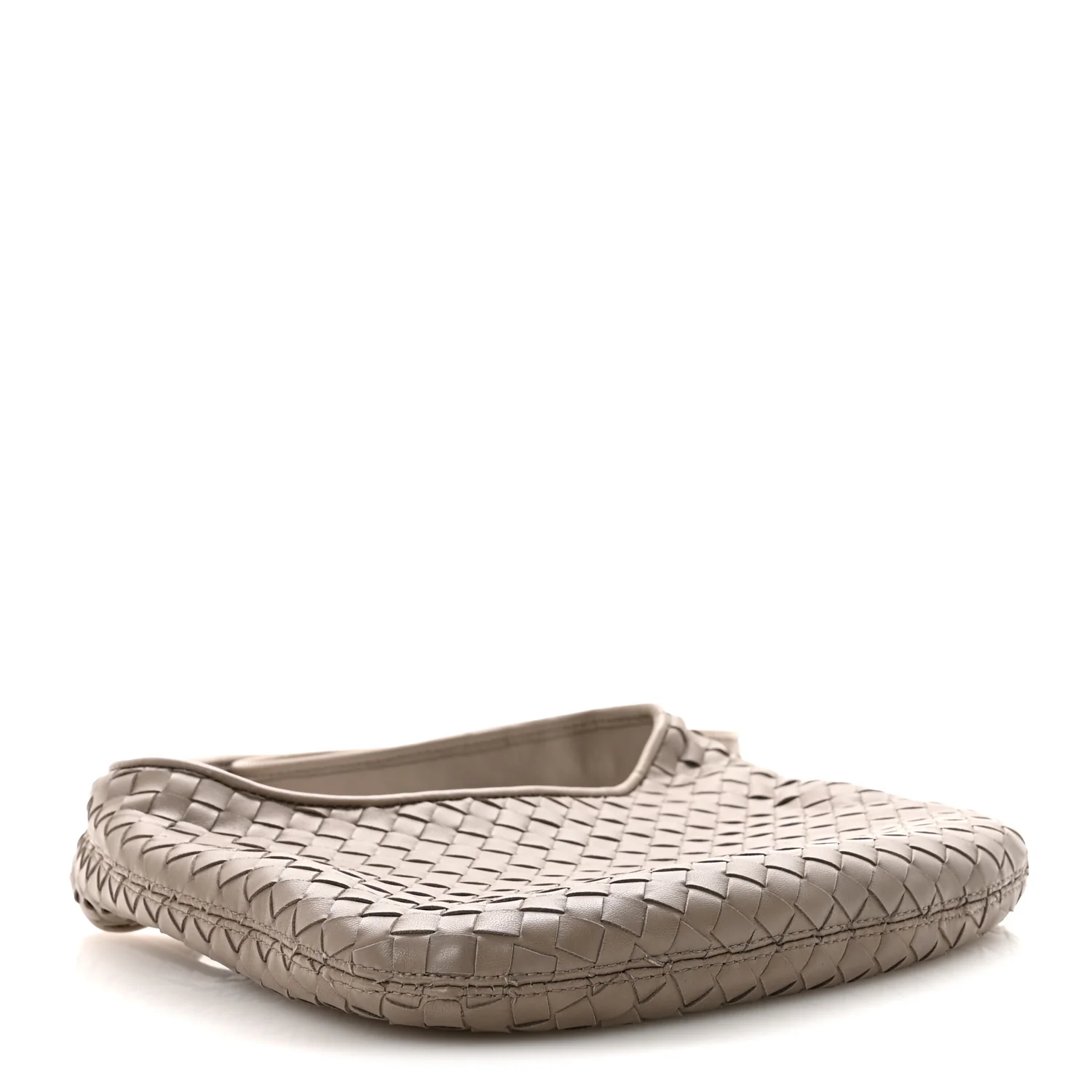 Nappa Intrecciato Small Veneto Crossbody Bag Limestone - Image 3