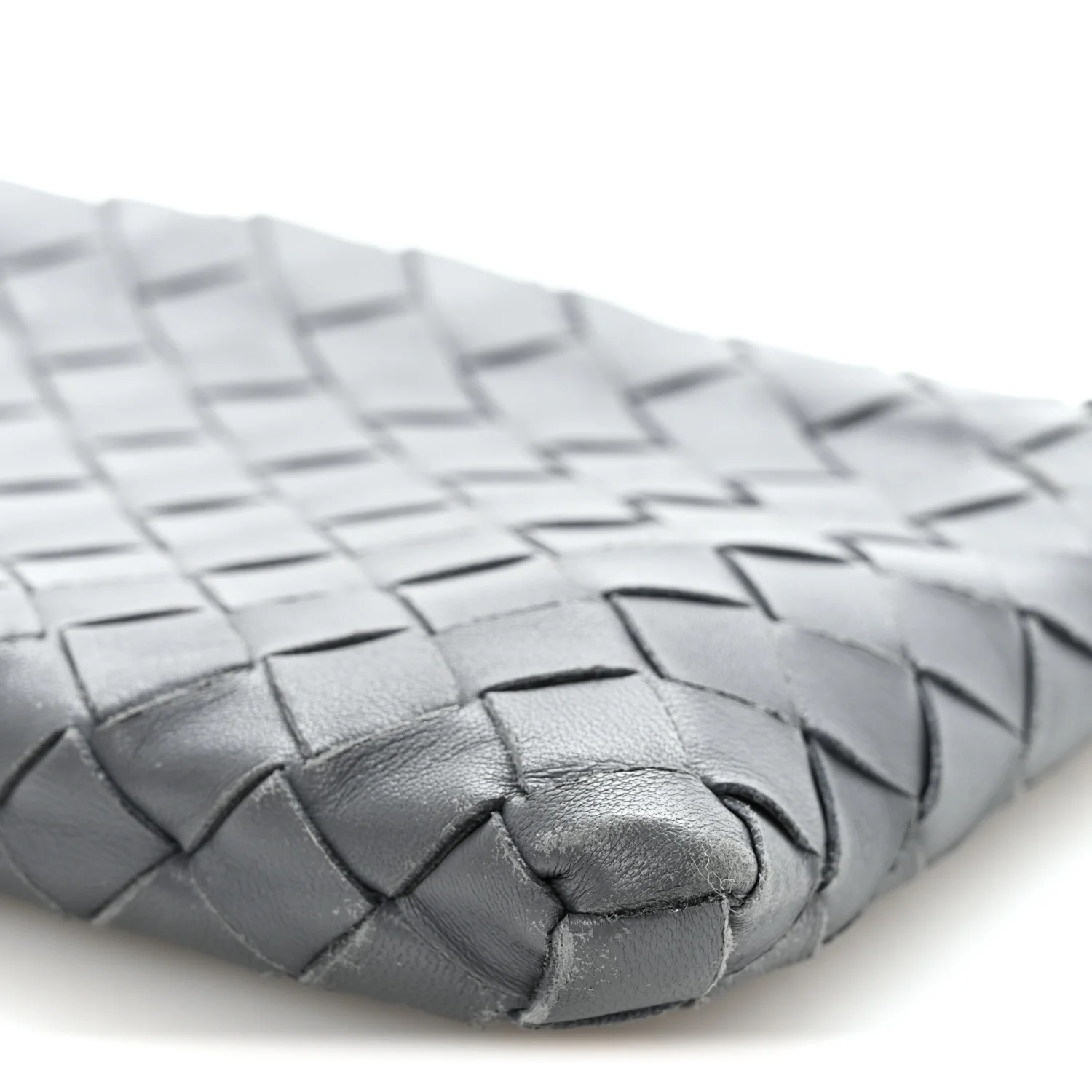 Nappa Intrecciato Small Zip Pouch Thunder - Image 10