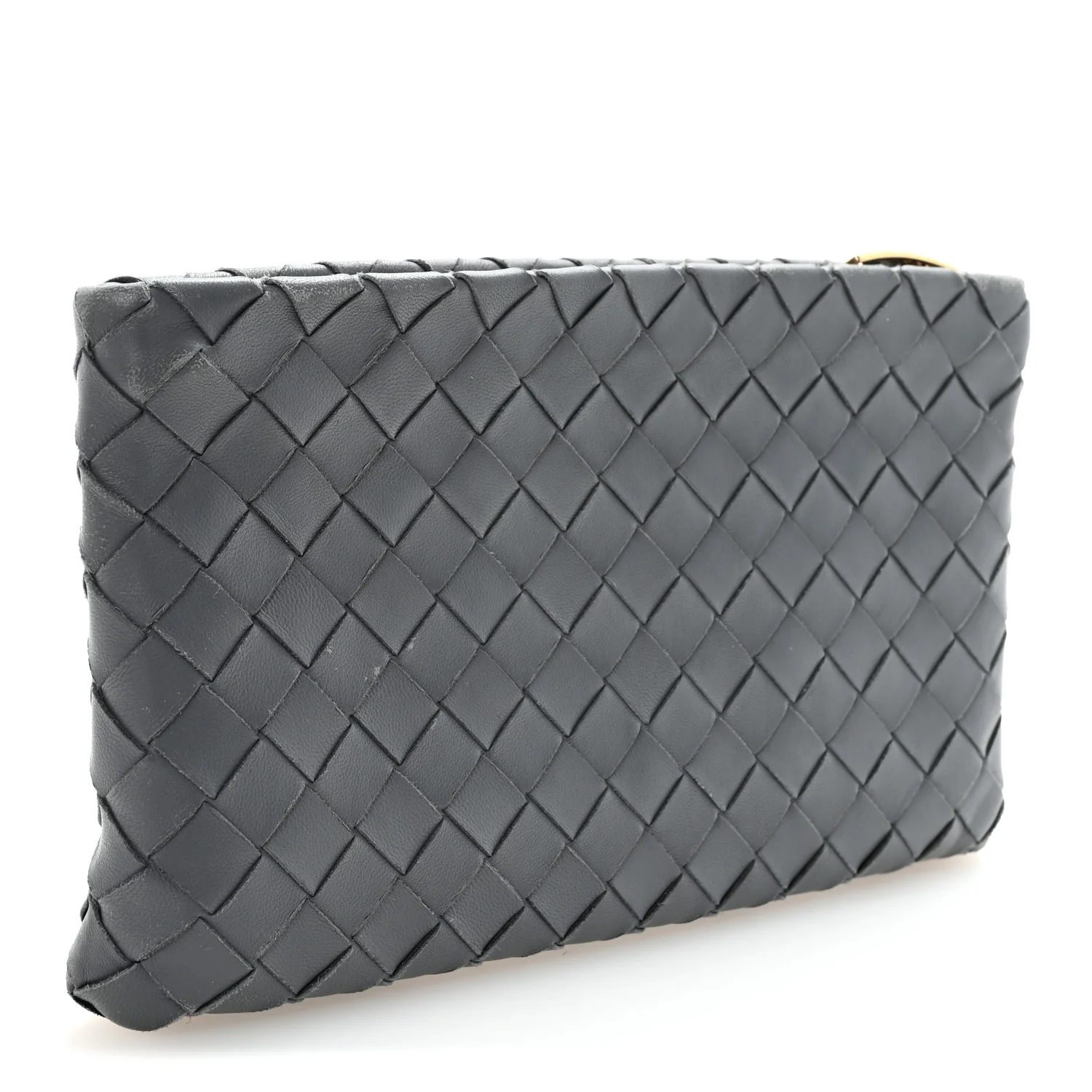 Nappa Intrecciato Small Zip Pouch Thunder - Image 3