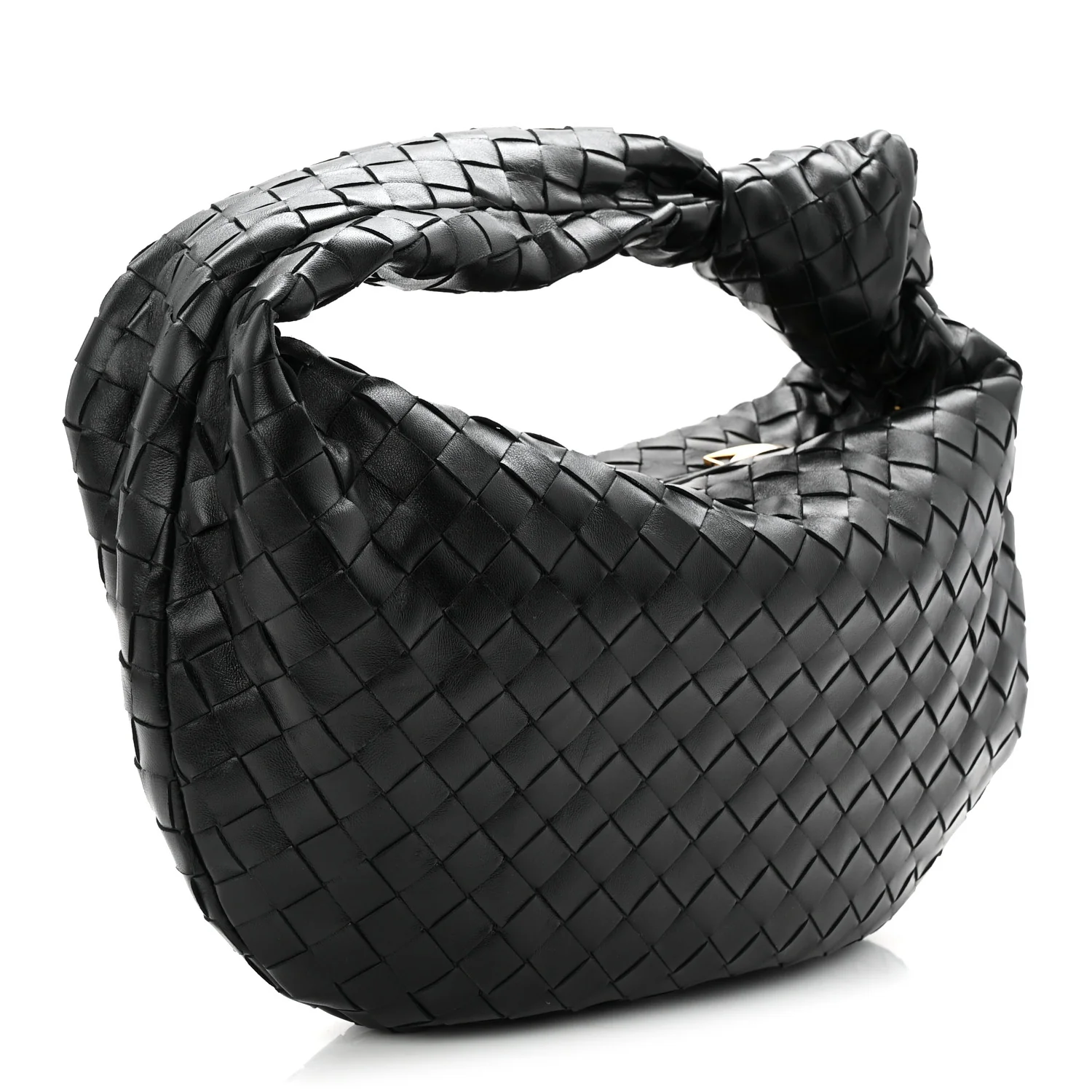 Nappa Intrecciato Teen Jodie Hobo Black - Image 3
