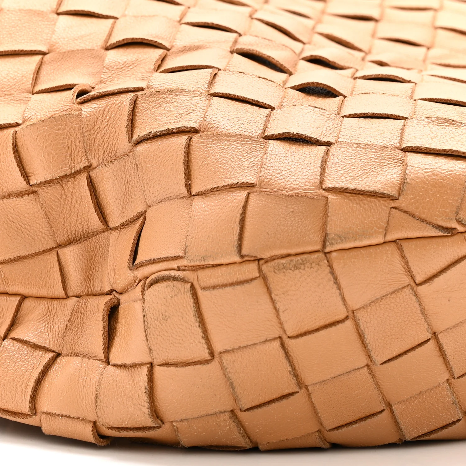 Nappa Intrecciato Teen Jodie Hobo Caramel - Image 10
