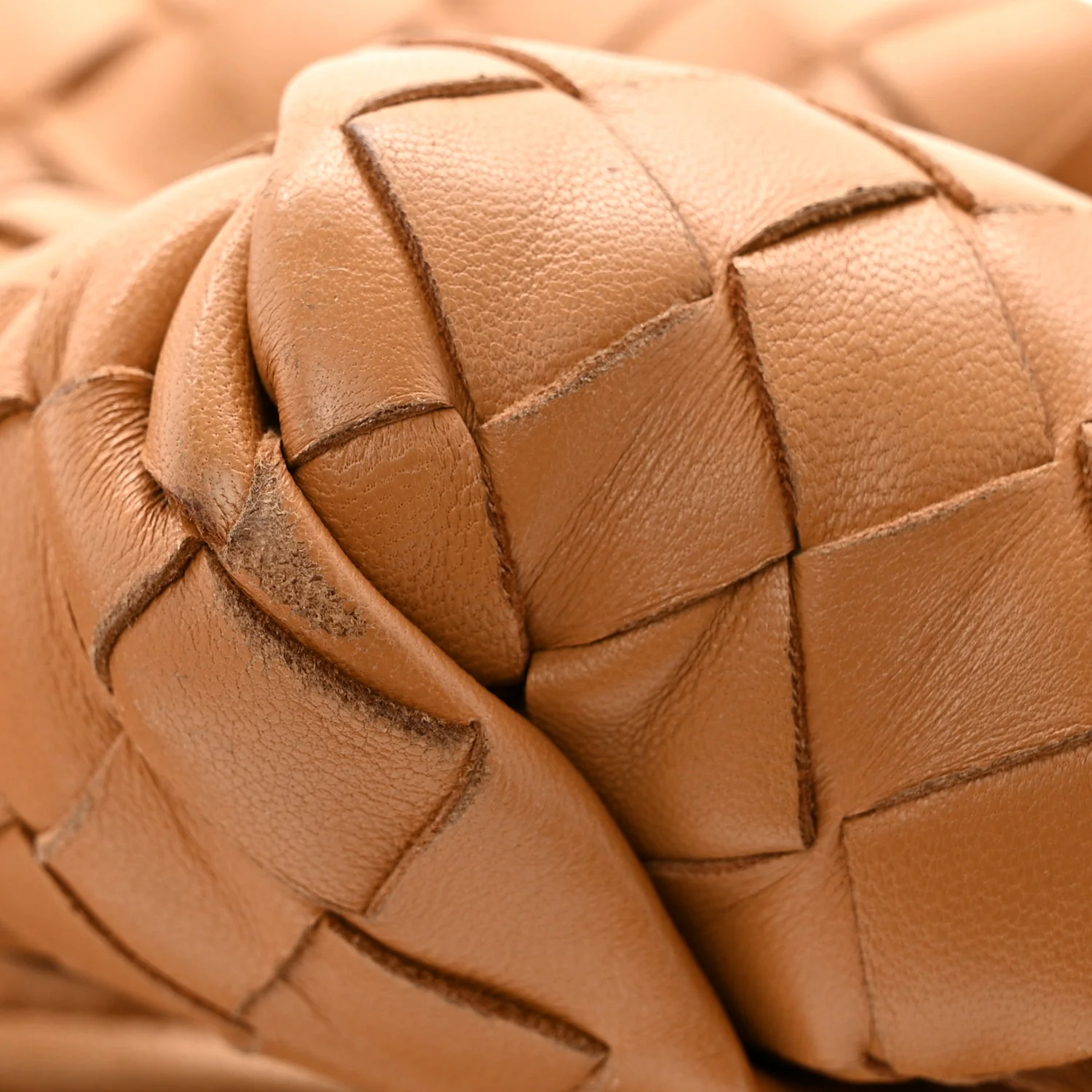 Nappa Intrecciato Teen Jodie Hobo Caramel - Image 14