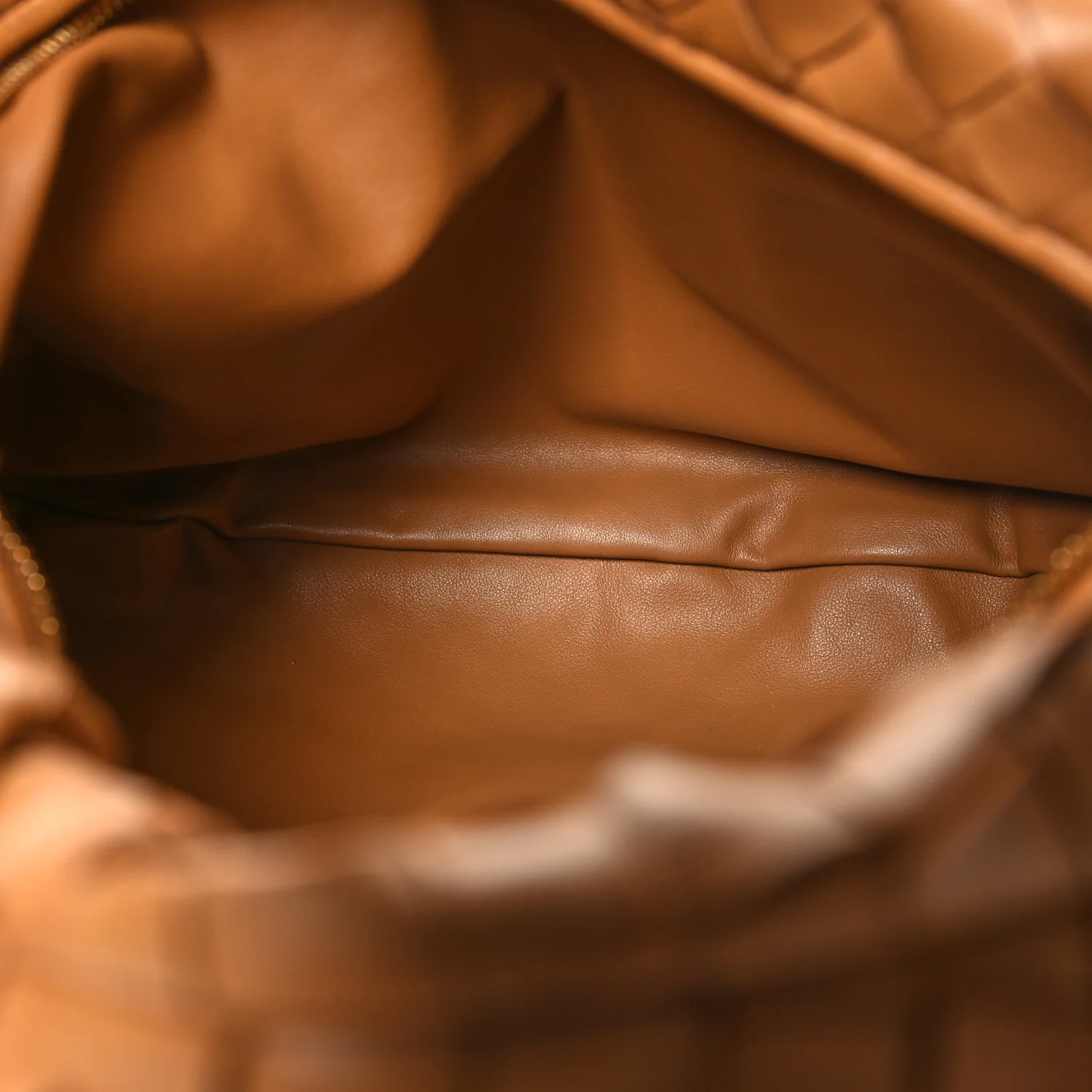 Nappa Intrecciato Teen Jodie Hobo Caramel - Image 6