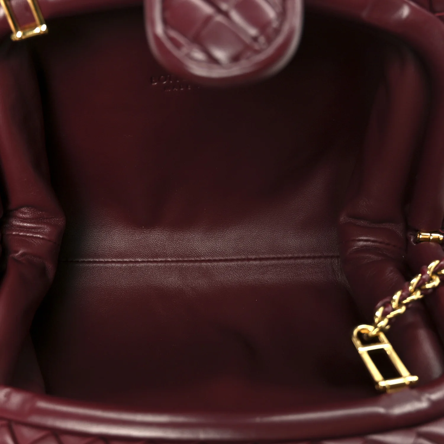 Nappa Intrecciato Teen The Lauren 1980 Clutch With Chain Barolo - Image 5