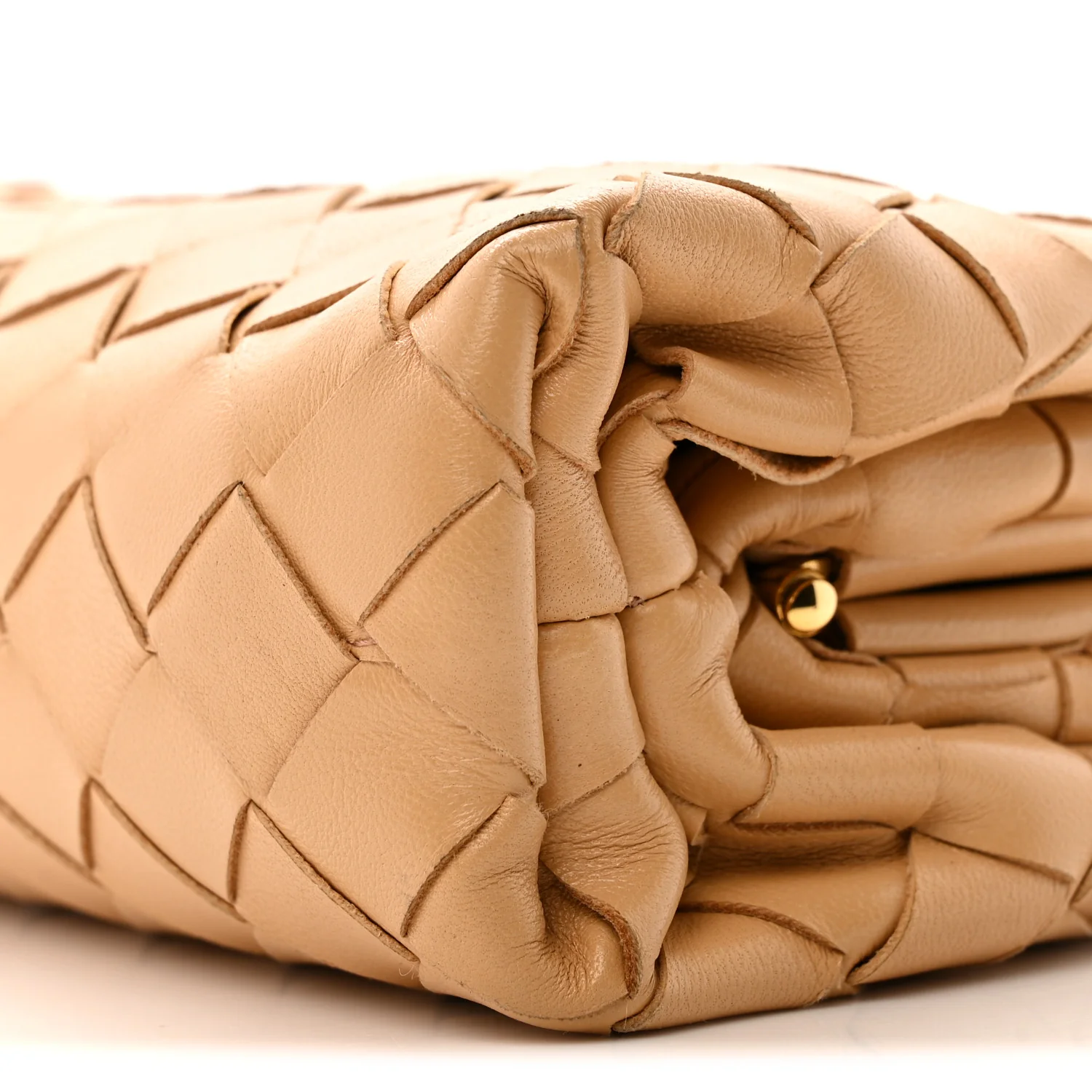 Nappa Intrecciato The Mini Pouch Almond - Image 10