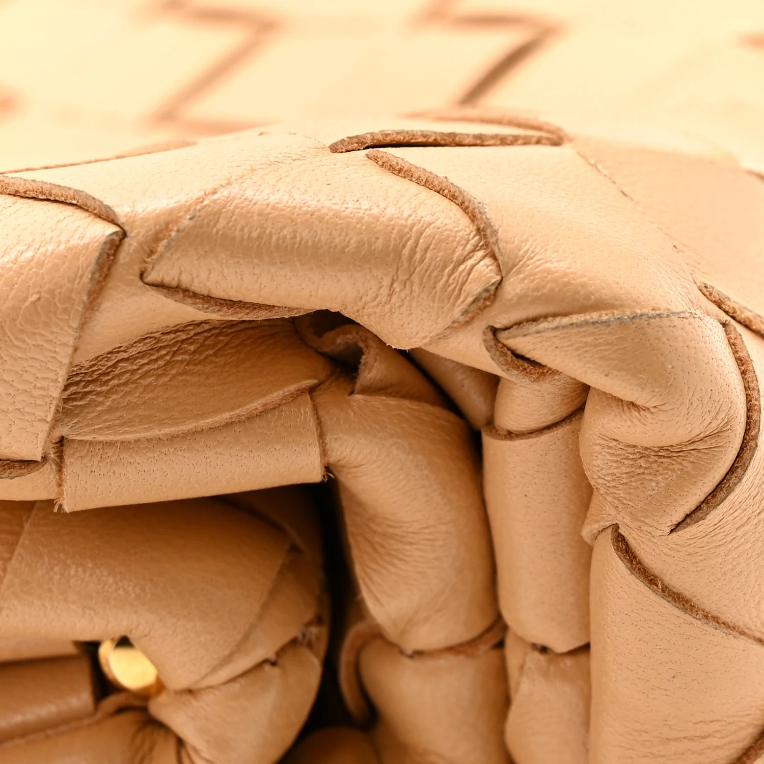 Nappa Intrecciato The Mini Pouch Almond - Image 11