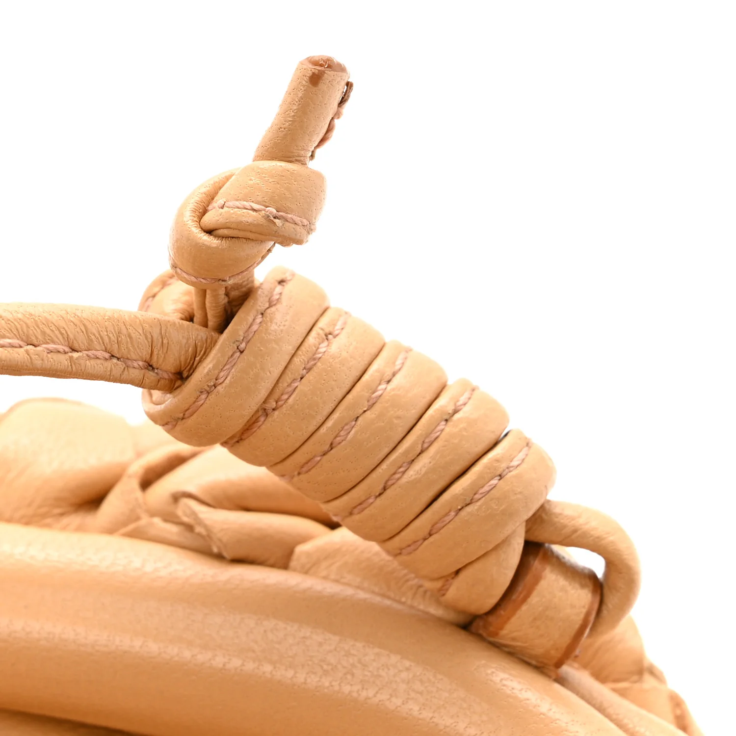 Nappa Intrecciato The Mini Pouch Almond - Image 12