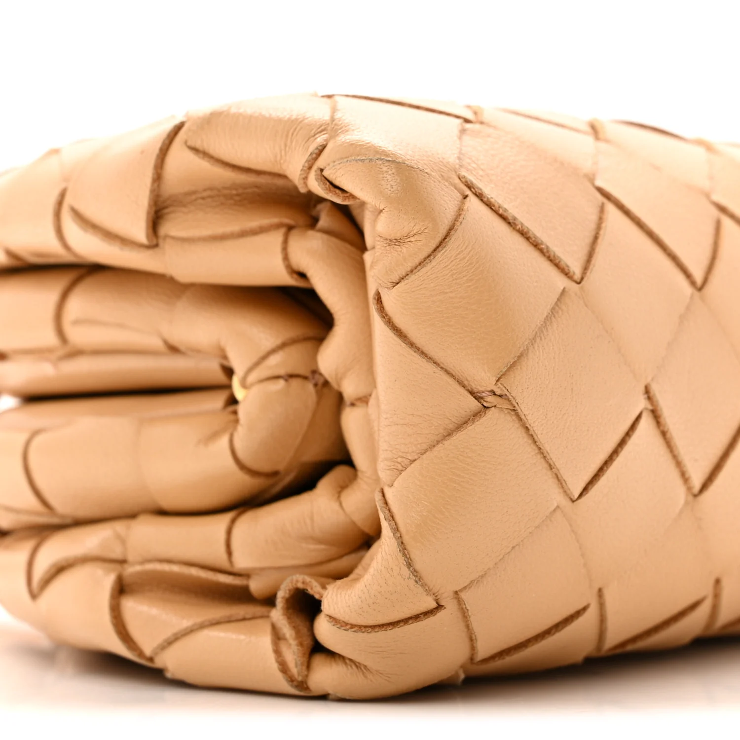 Nappa Intrecciato The Mini Pouch Almond - Image 9