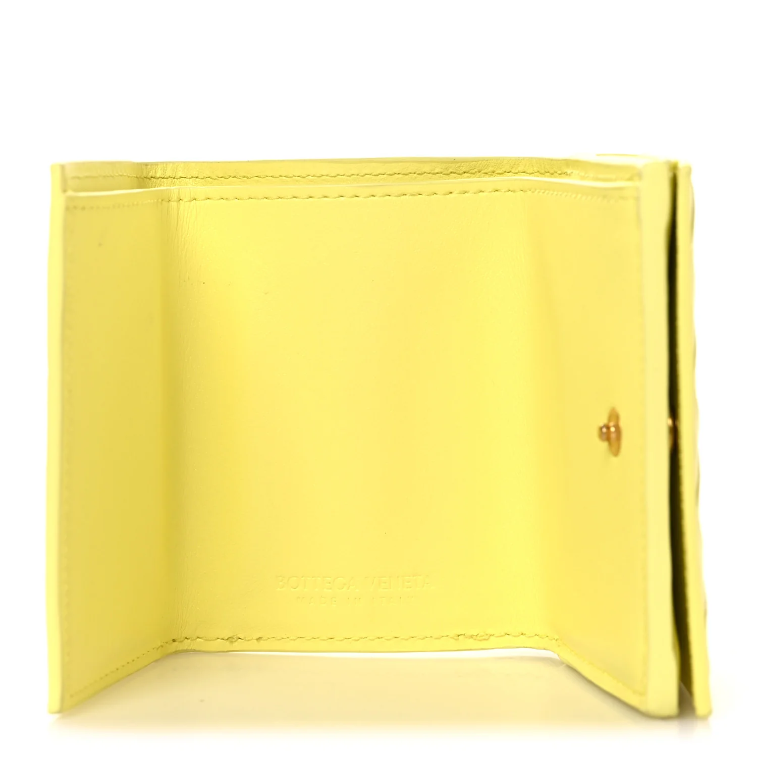 Nappa Intrecciato Trifold Wallet Ice Cream - Image 5