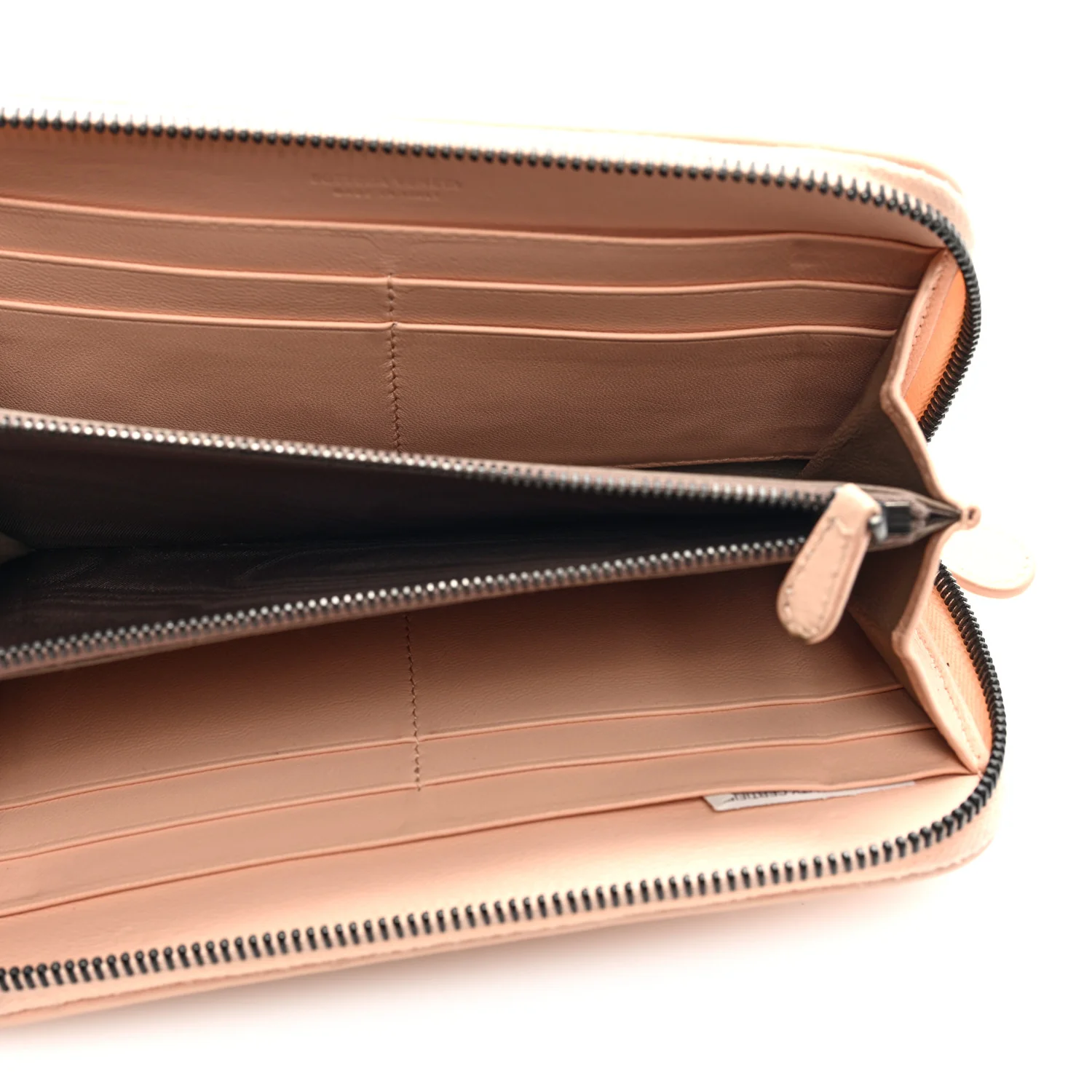 Nappa Intrecciato Zip Around Wallet Flamingo - Image 5