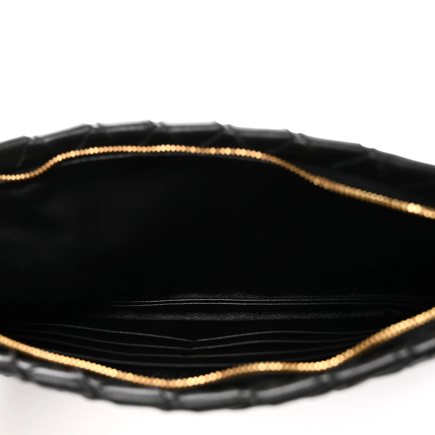Nappa Intrecciato Zip Pouch Black - Image 5