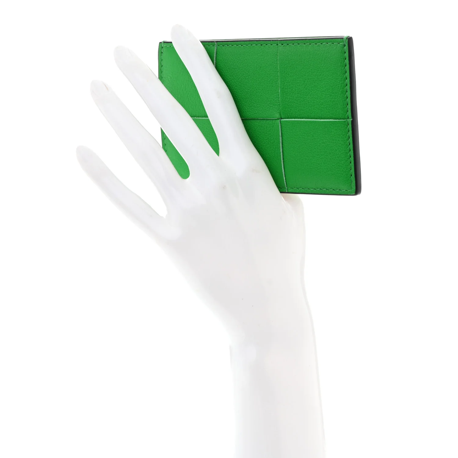 Nappa Intreccio Cassette Credit Card Holder Parakeet - Image 2