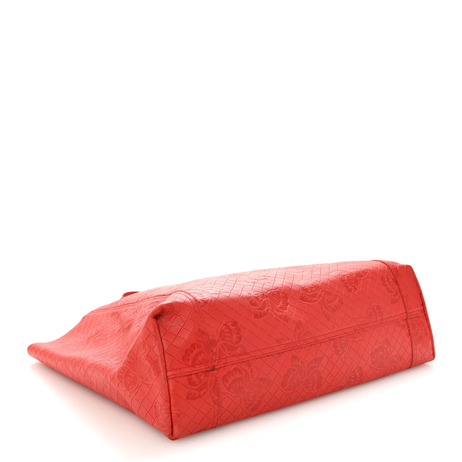 Nappa Intrecciomirage Butterfly Tote Red - Image 4