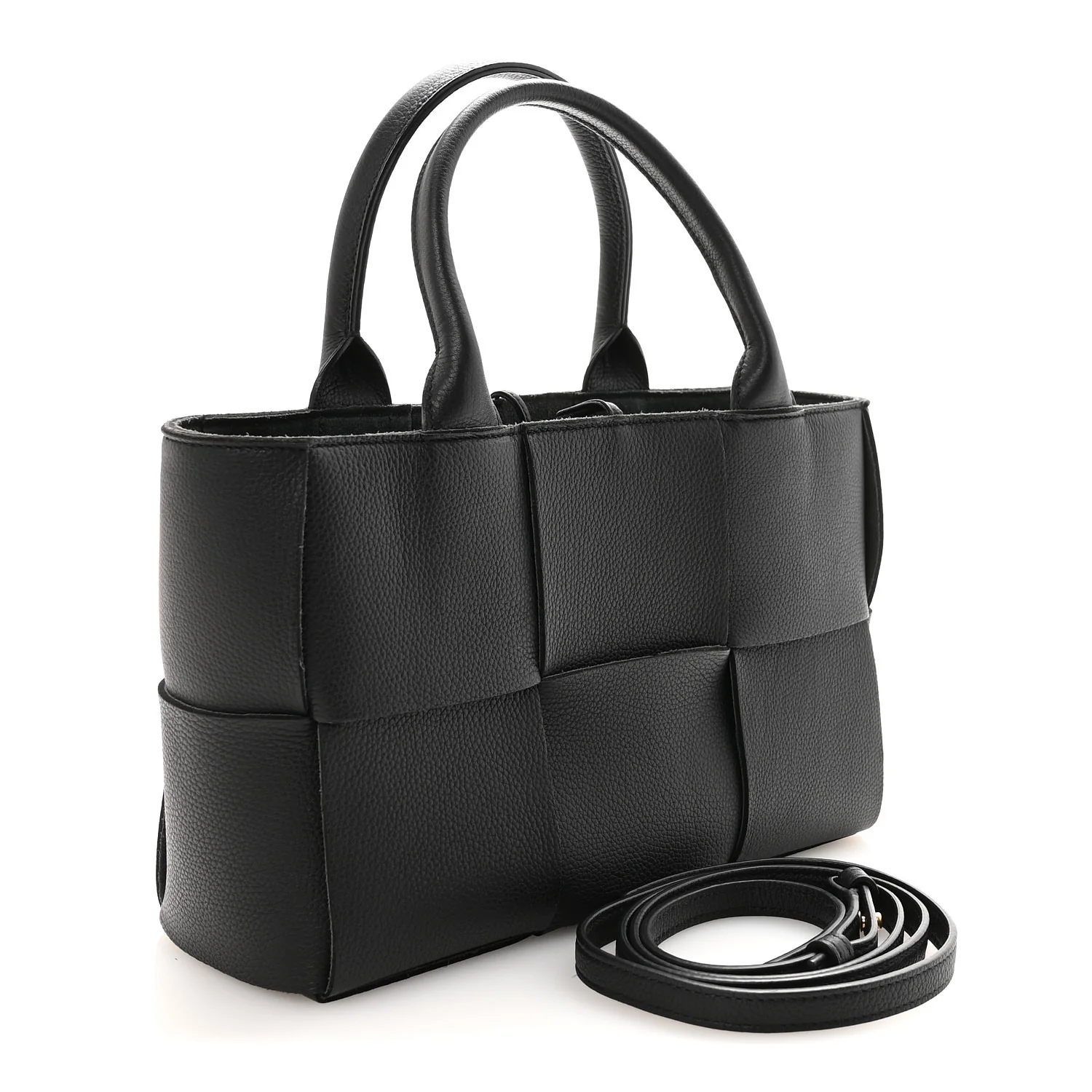Nappa Maxi Intrecciato Arco Tote Black - Image 4
