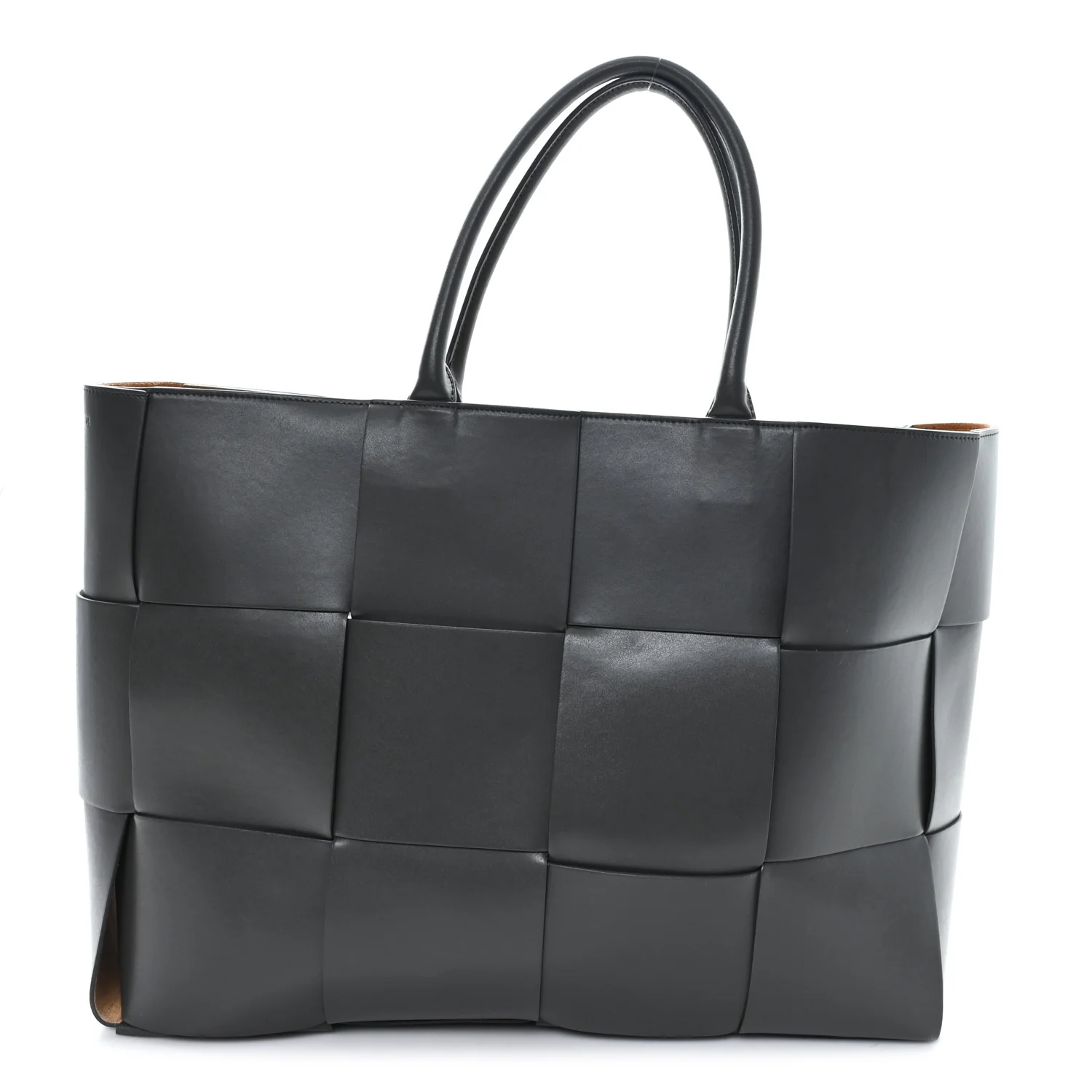 Nappa Maxi Intrecciato Large Arco Tote Grey