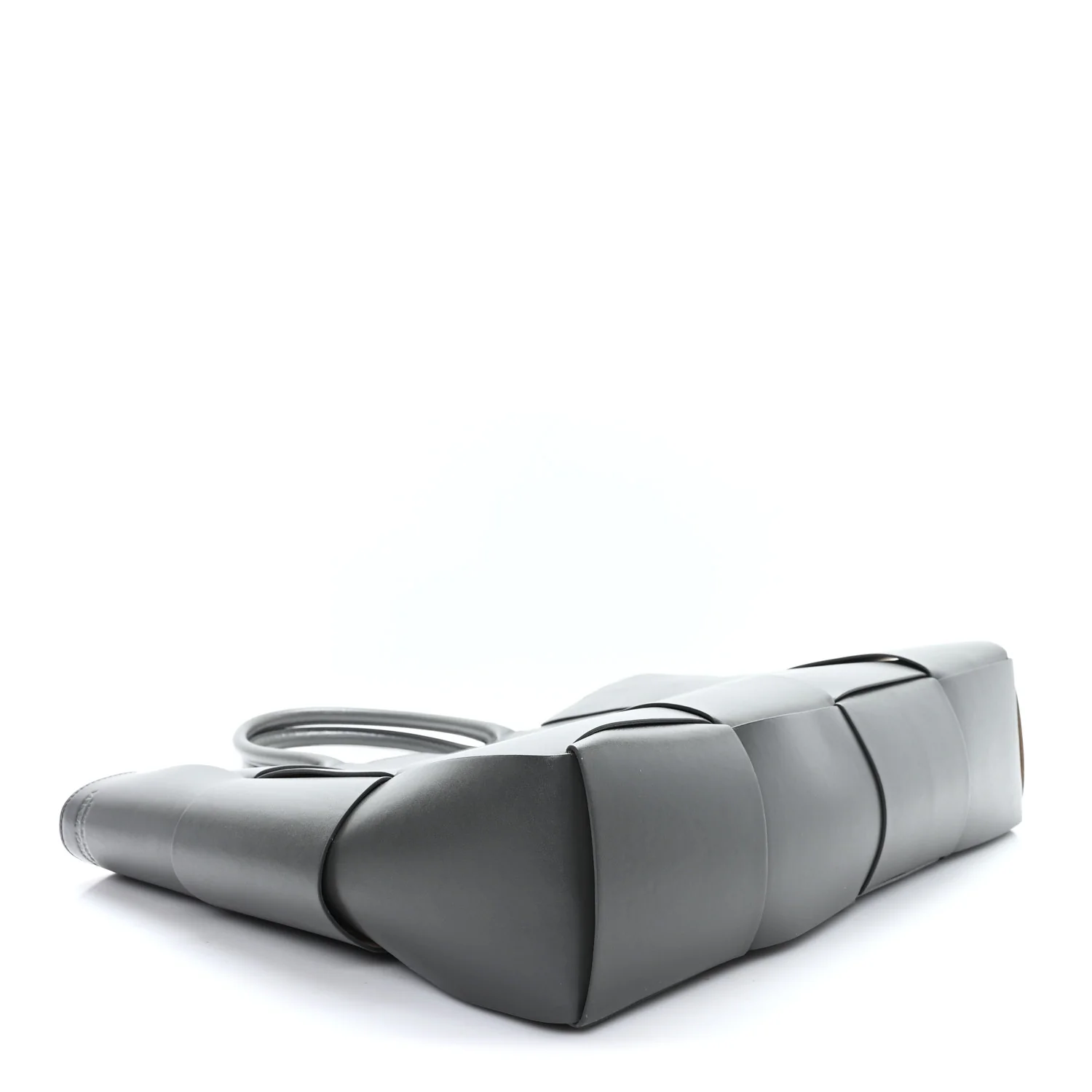 Nappa Maxi Intrecciato Large Arco Tote Grey - Image 4