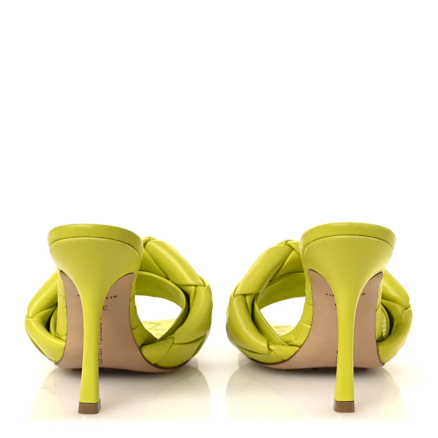 Nappa Maxi Intrecciato Lido 90mm Mule Sandals 36.5 Kiwi - Image 6