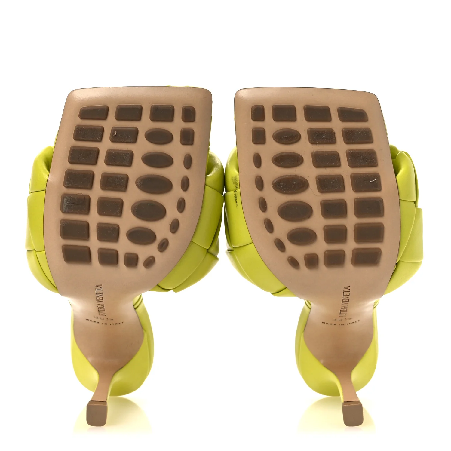 Nappa Maxi Intrecciato Lido 90mm Mule Sandals 36.5 Kiwi - Image 7