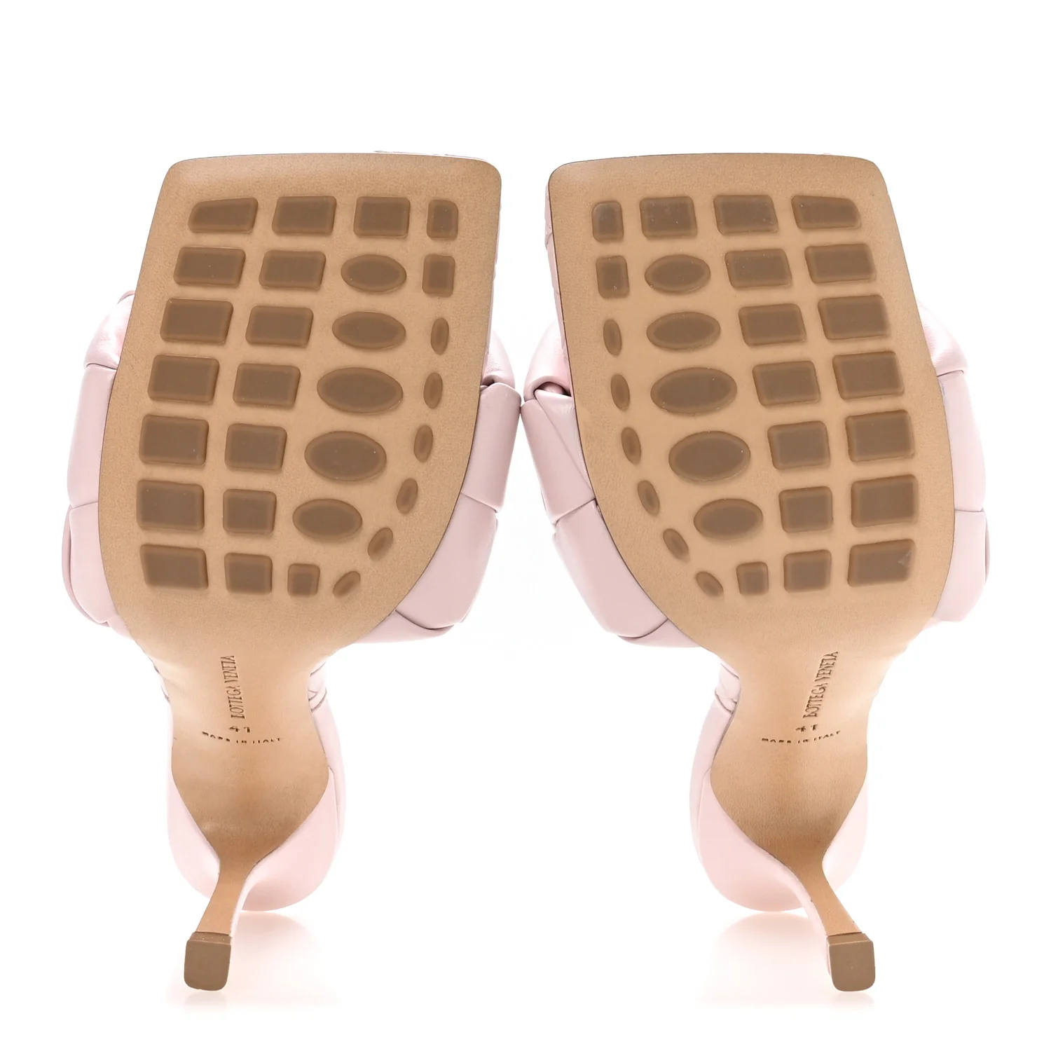 Nappa Maxi Intrecciato Lido 90mm Mule Sandals 41 Magnolia - Image 6